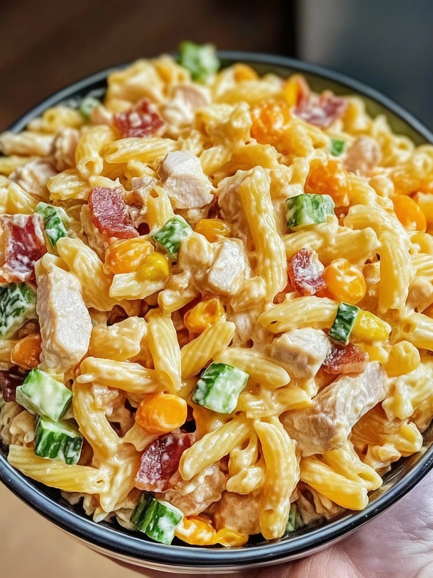 Club Sandwich Pasta Salad finished