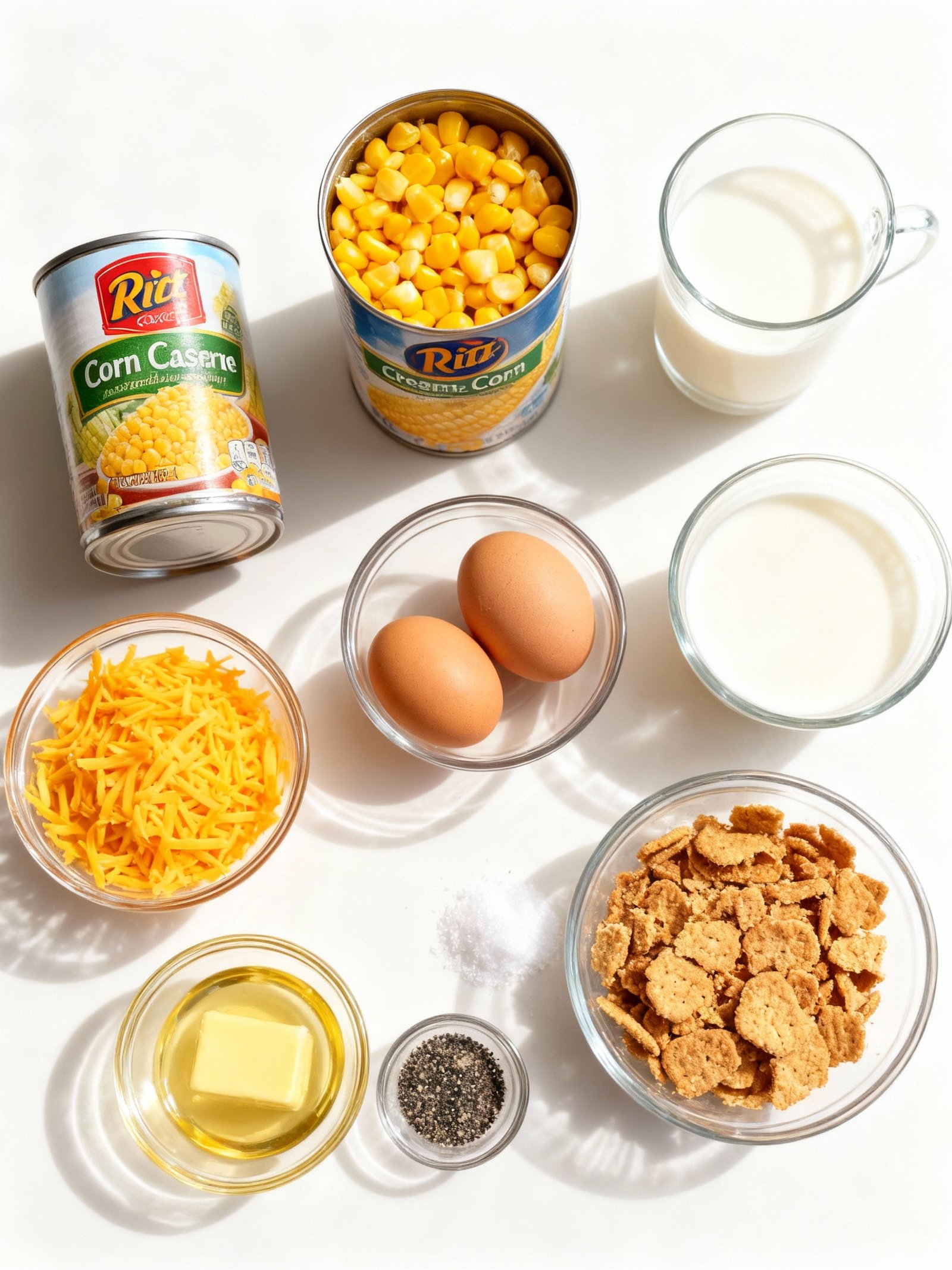 Corn Casserole ingredients