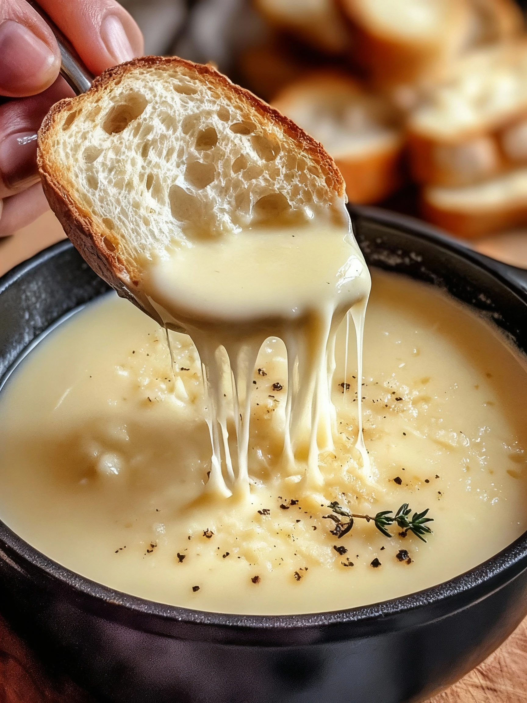 Country French Garlic Soup finished