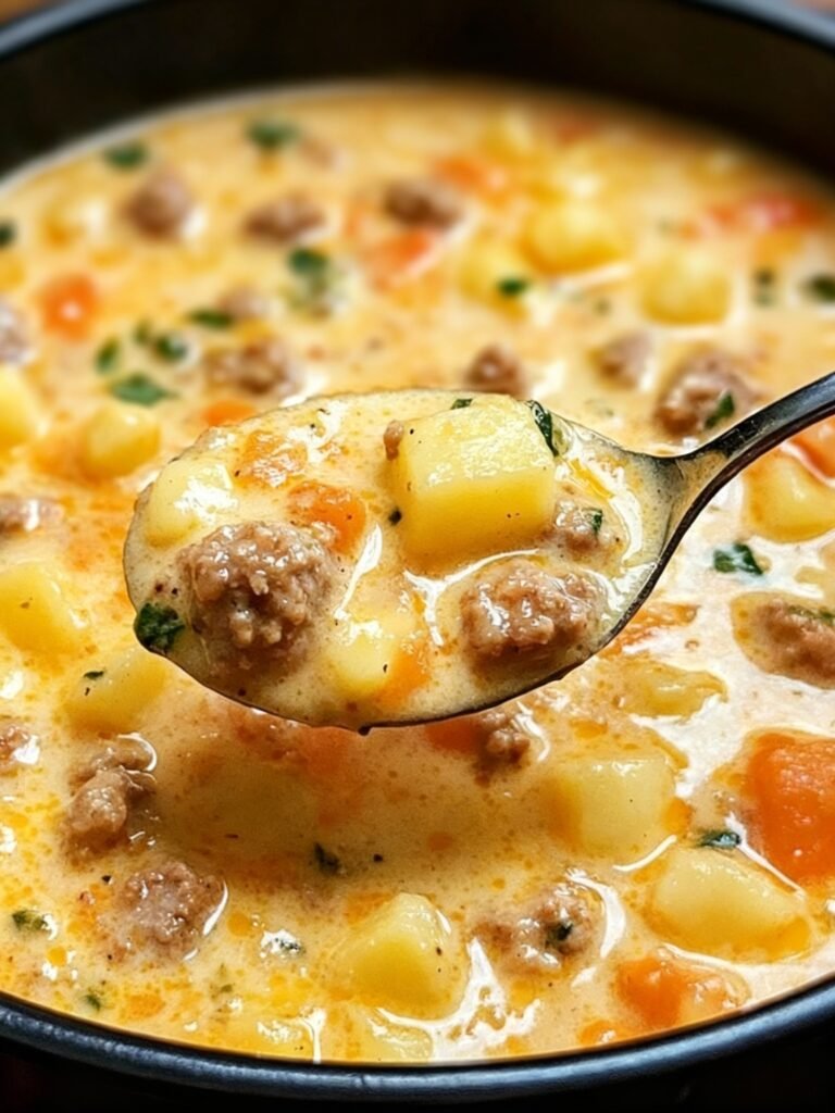 Creamy Parmesan Italian Sausage Soup Recipe