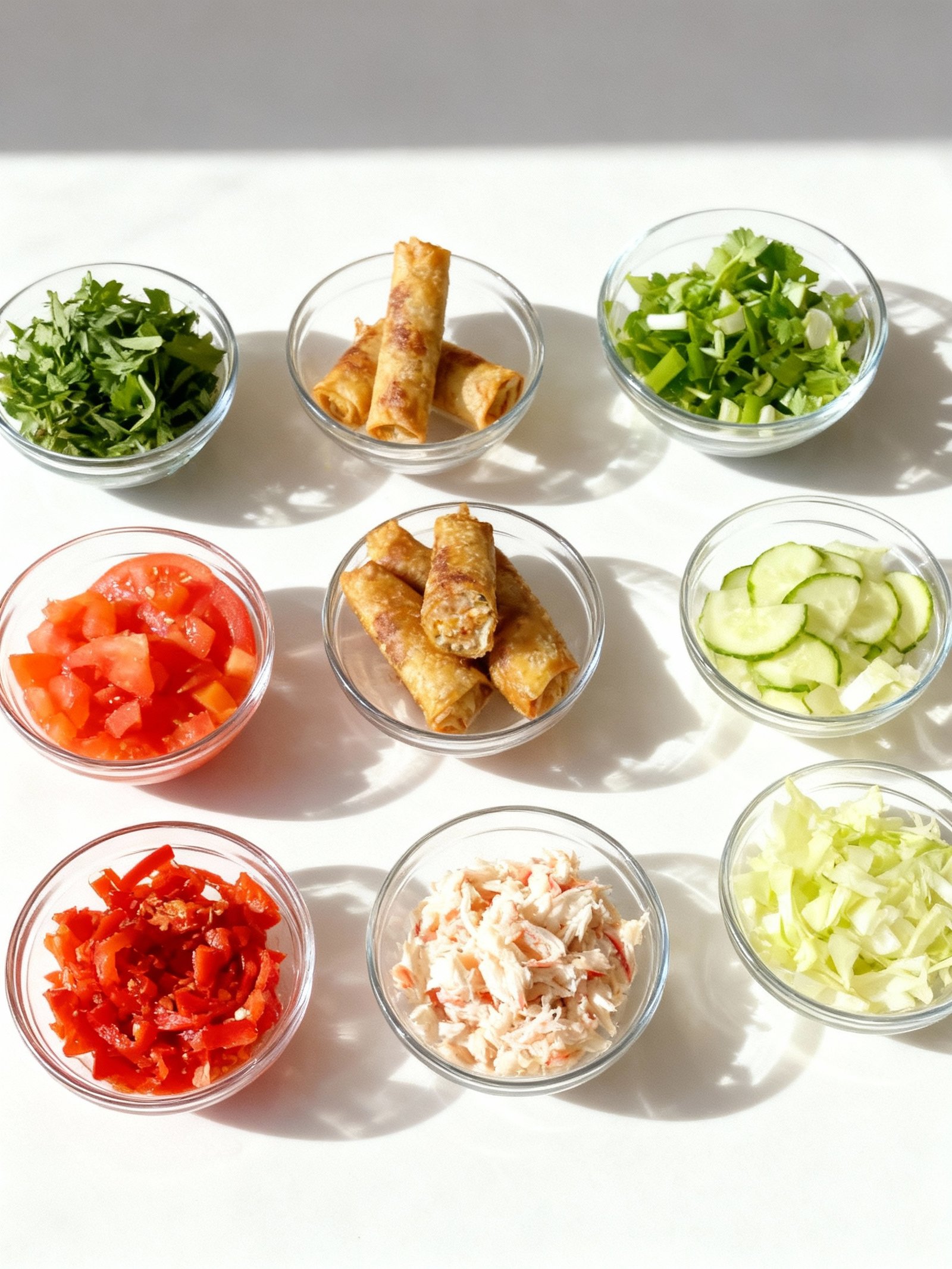 Crab Cake Egg Rolls ingredients