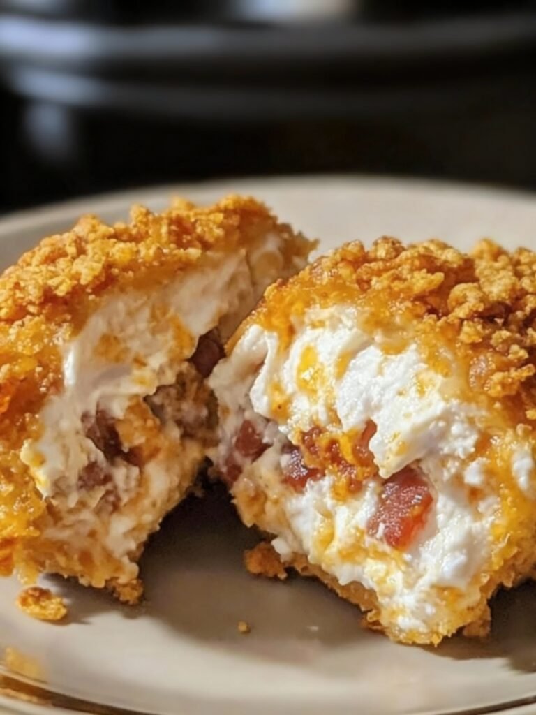 Cream Cheese and Turkey Bacon Stuffed Doritos Chicken Recipe