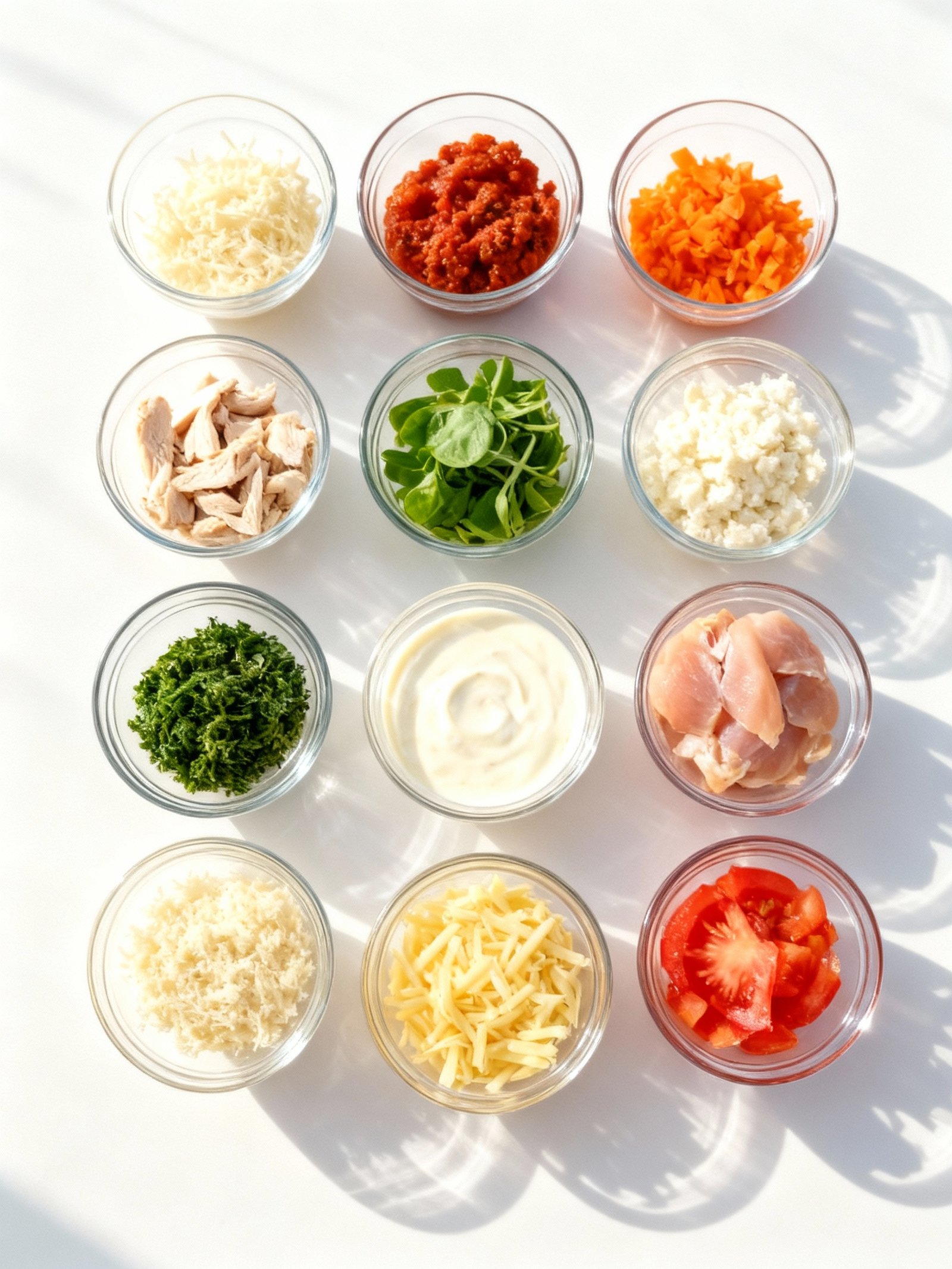 Creamy Chicken Lasagna with White Sauce ingredients