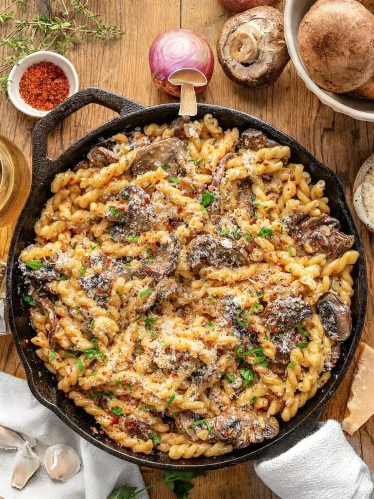 Creamy Mushroom Pasta Recipe