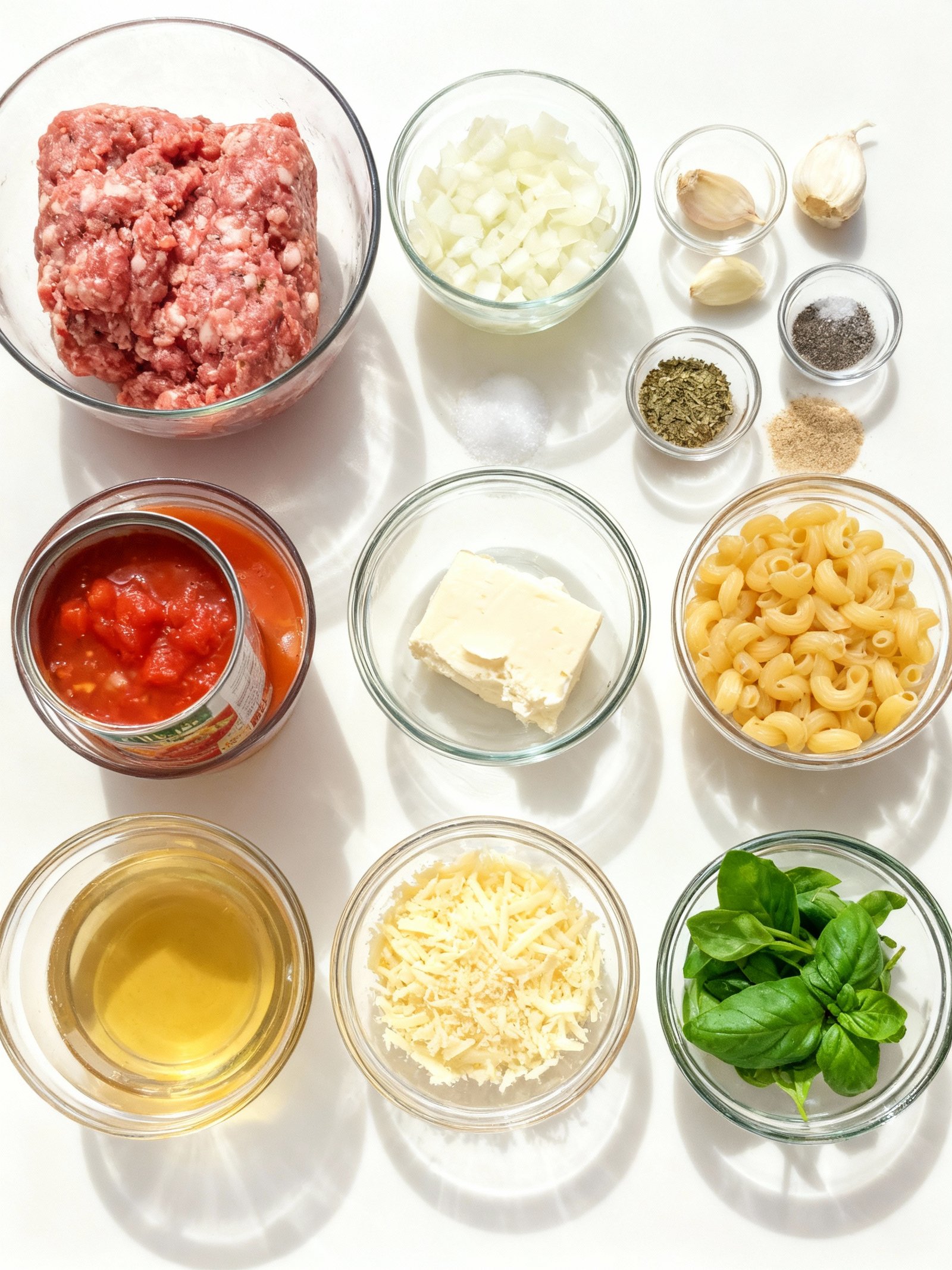 Creamy Parmesan Italian Sausage Soup ingredients