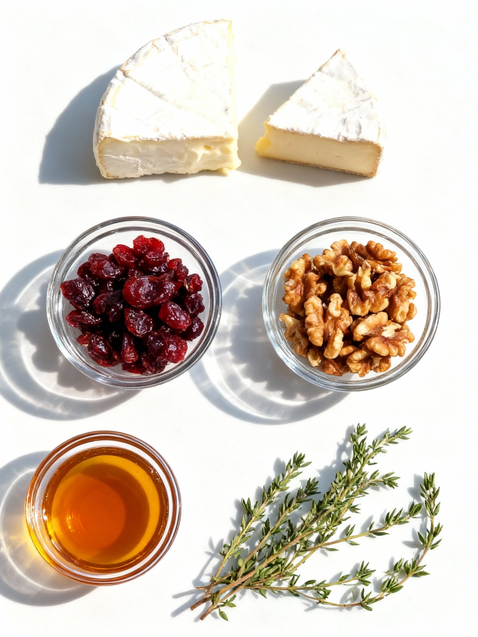 Crispy Flatbread with Brie, Cranberries & Toasted Walnuts with a Maple Syrup Drizzle ingredients