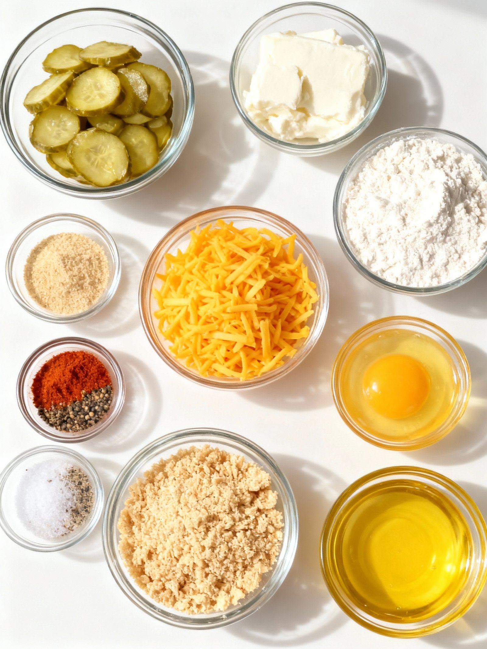 Crispy Pickle Cheese Bites ingredients