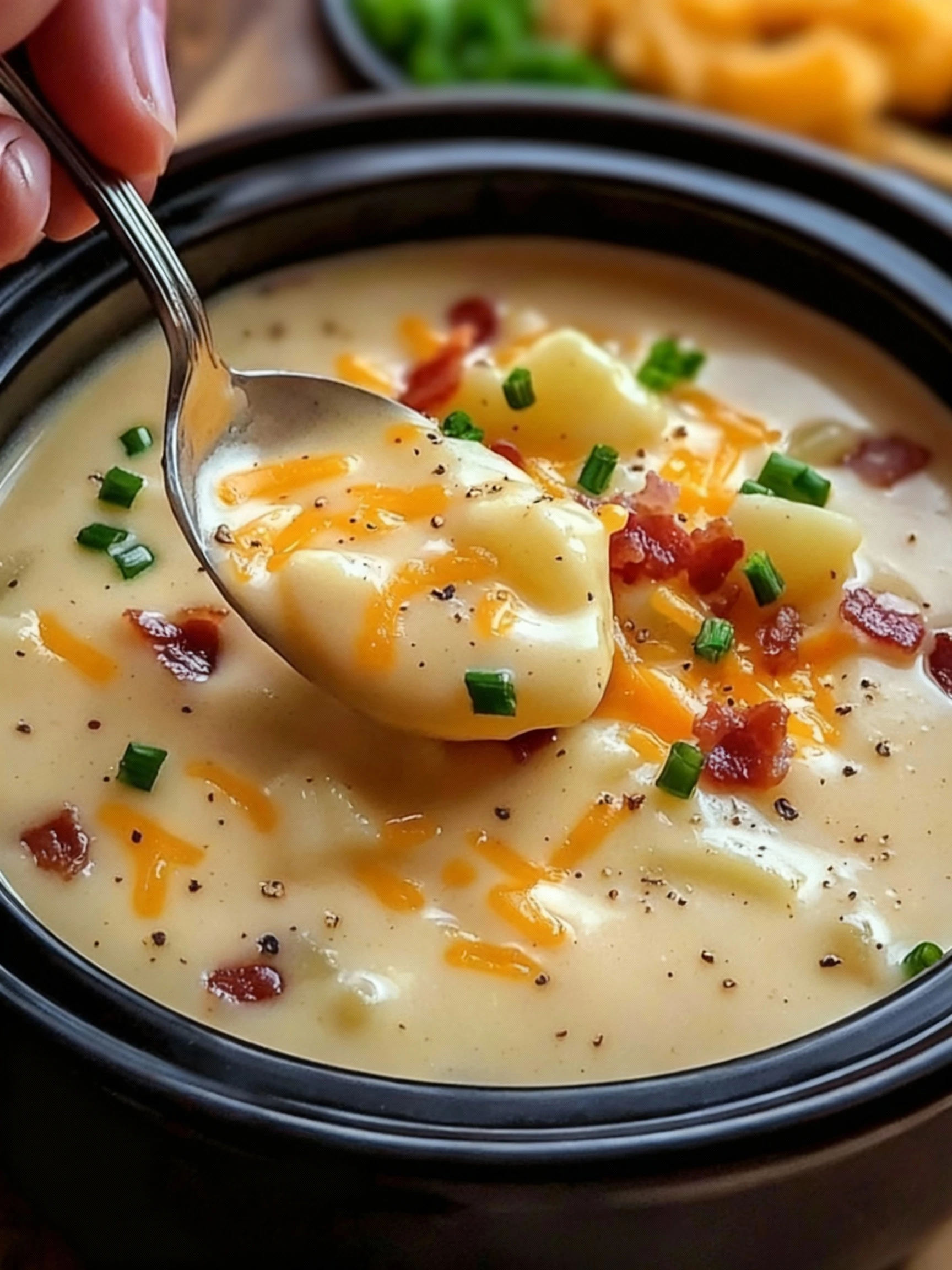 Crock Pot Crack Potato Soup finished