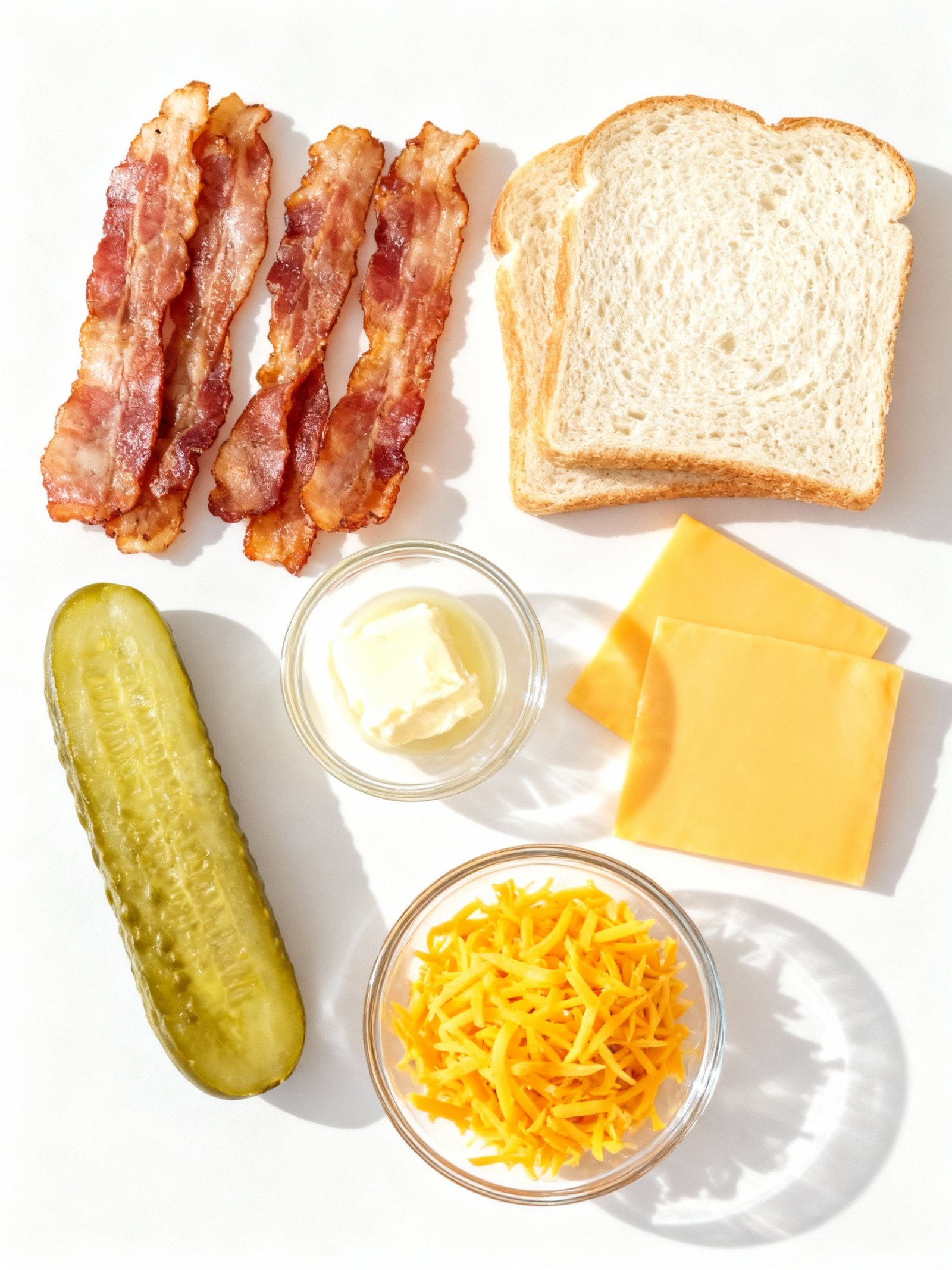 Dill Pickle Bacon Melt ingredients
