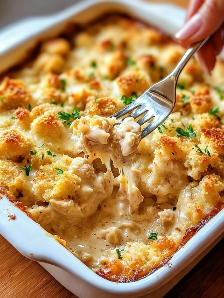 Dollys Chicken and Stuffing Casserole Recipe