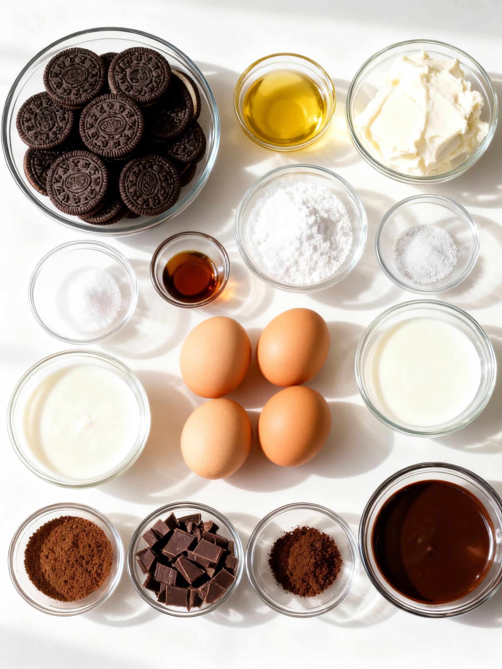 Espresso Cheesecake ingredients