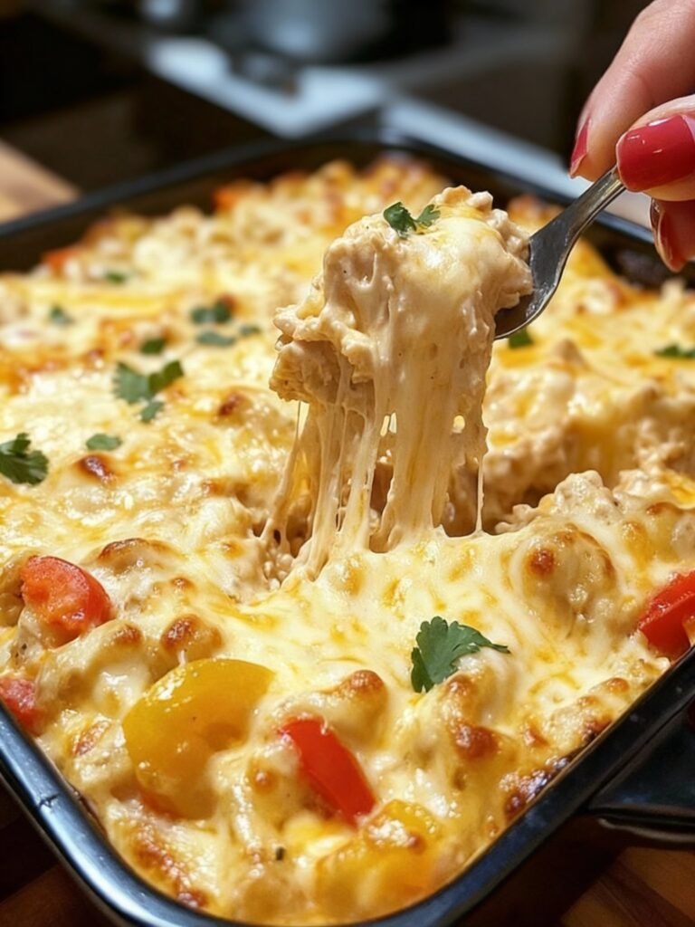 Fajita Chicken Casserole Bake Recipe