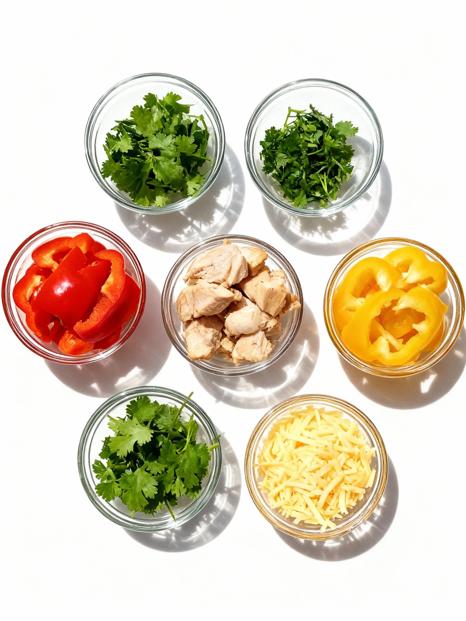 Fajita Chicken Casserole Bake ingredients
