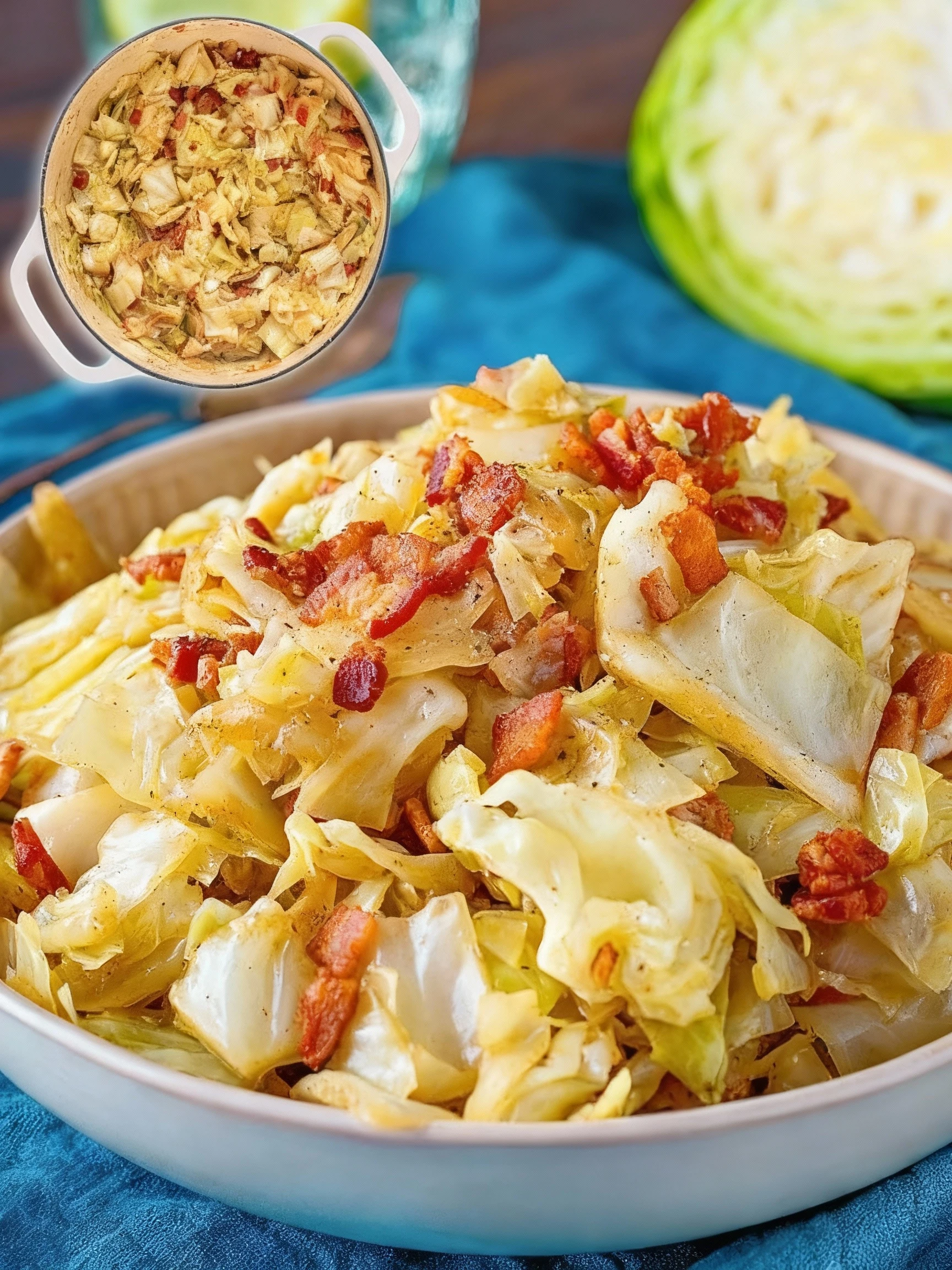 Fried Cabbage finished