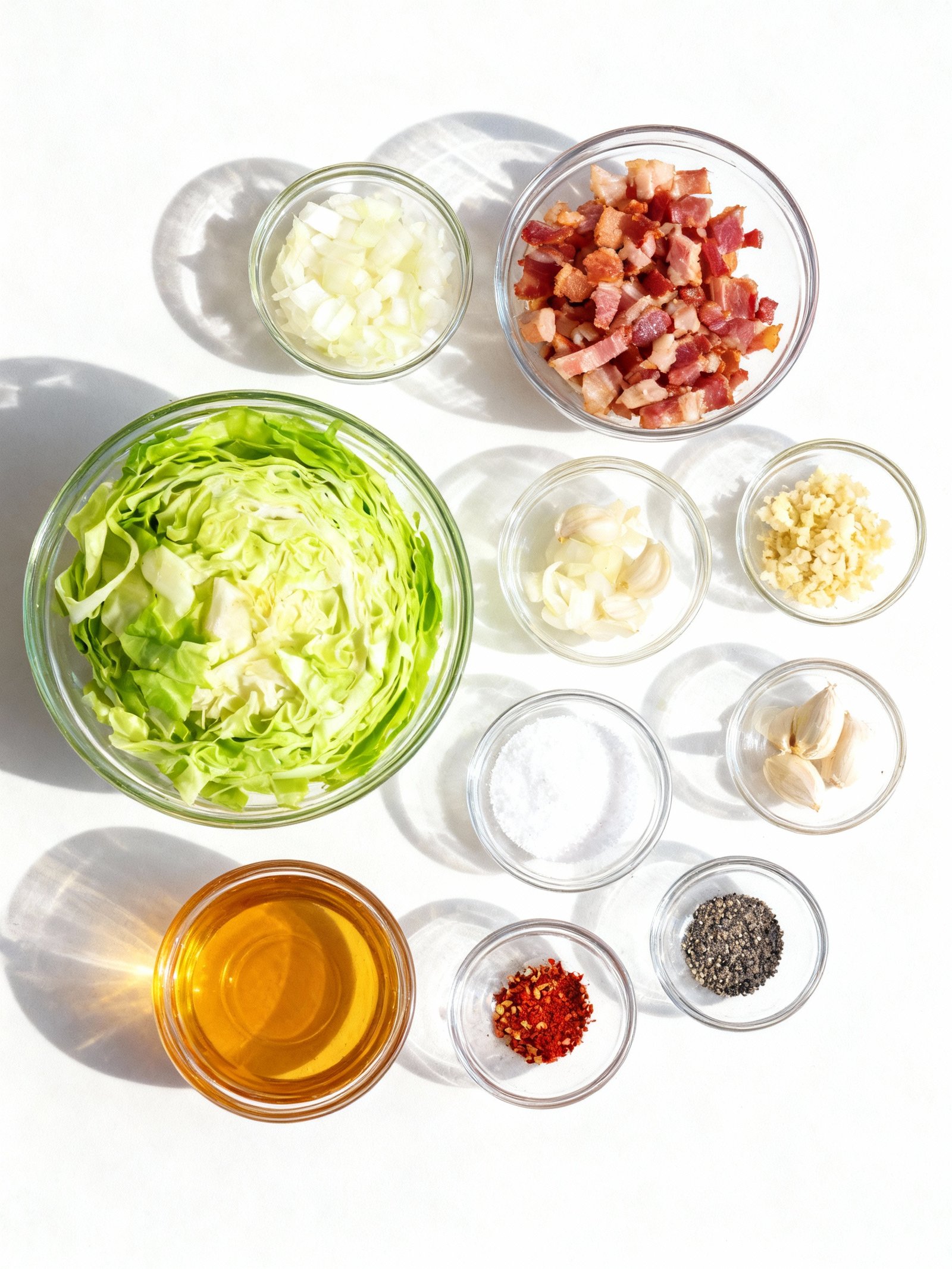 Fried Cabbage ingredients