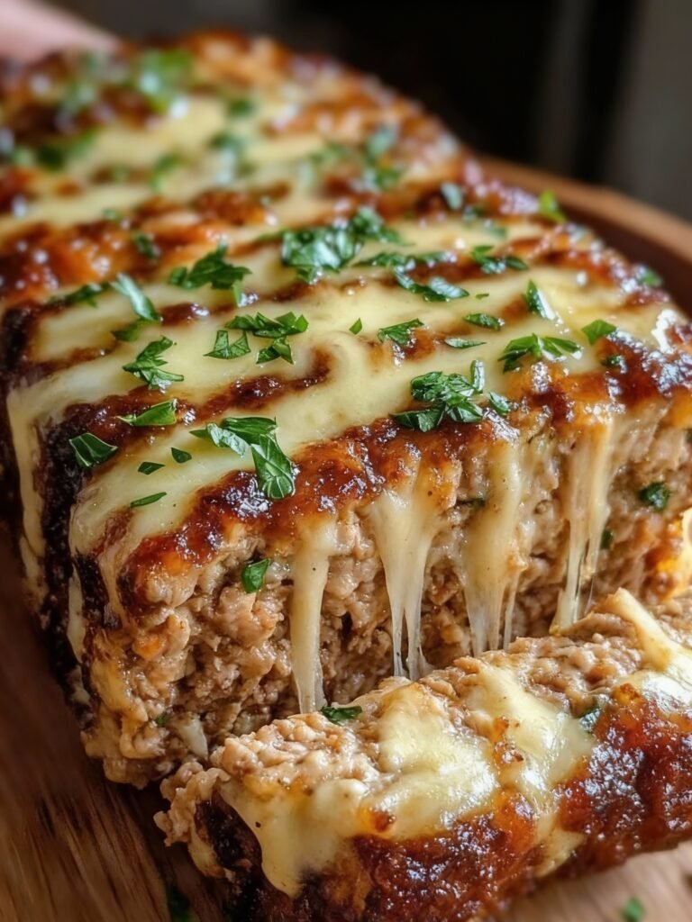 Melt-in-Your-Mouth Garlic Parmesan Chicken Meatloaf Recipe