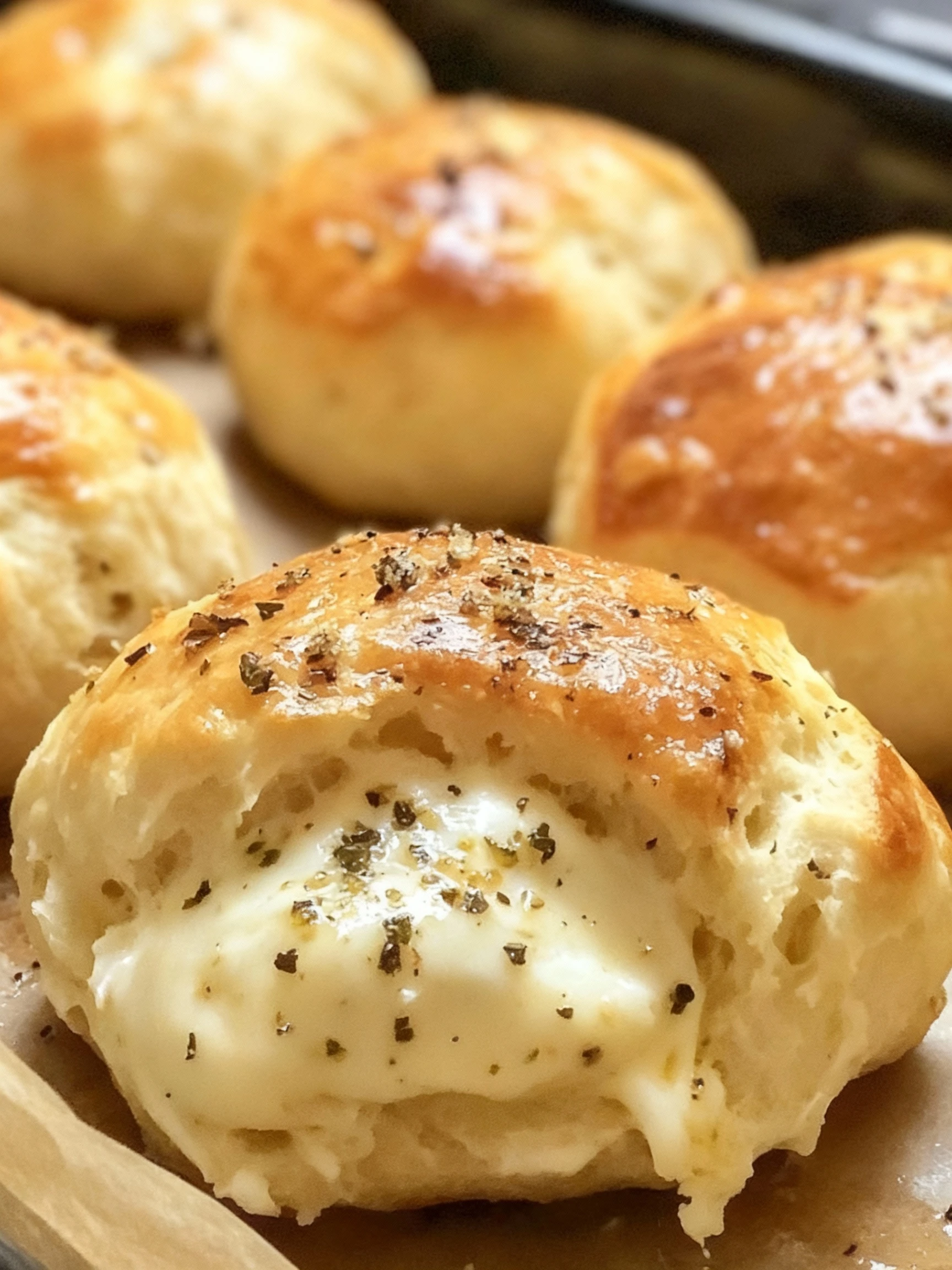 Gooey Mozzarella Biscuit Bombs finished