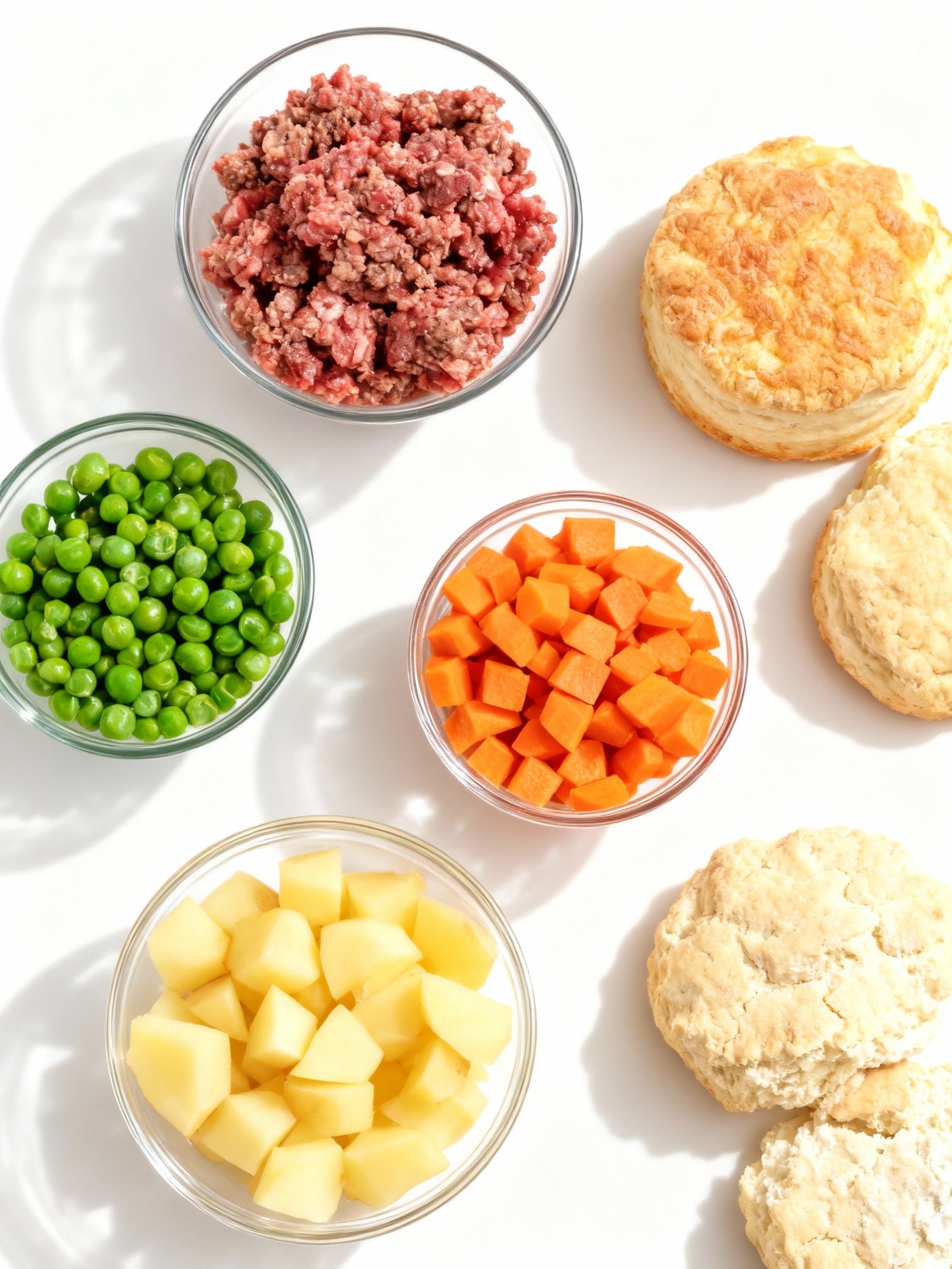Ground Beef Pot Pie is pure ingredients