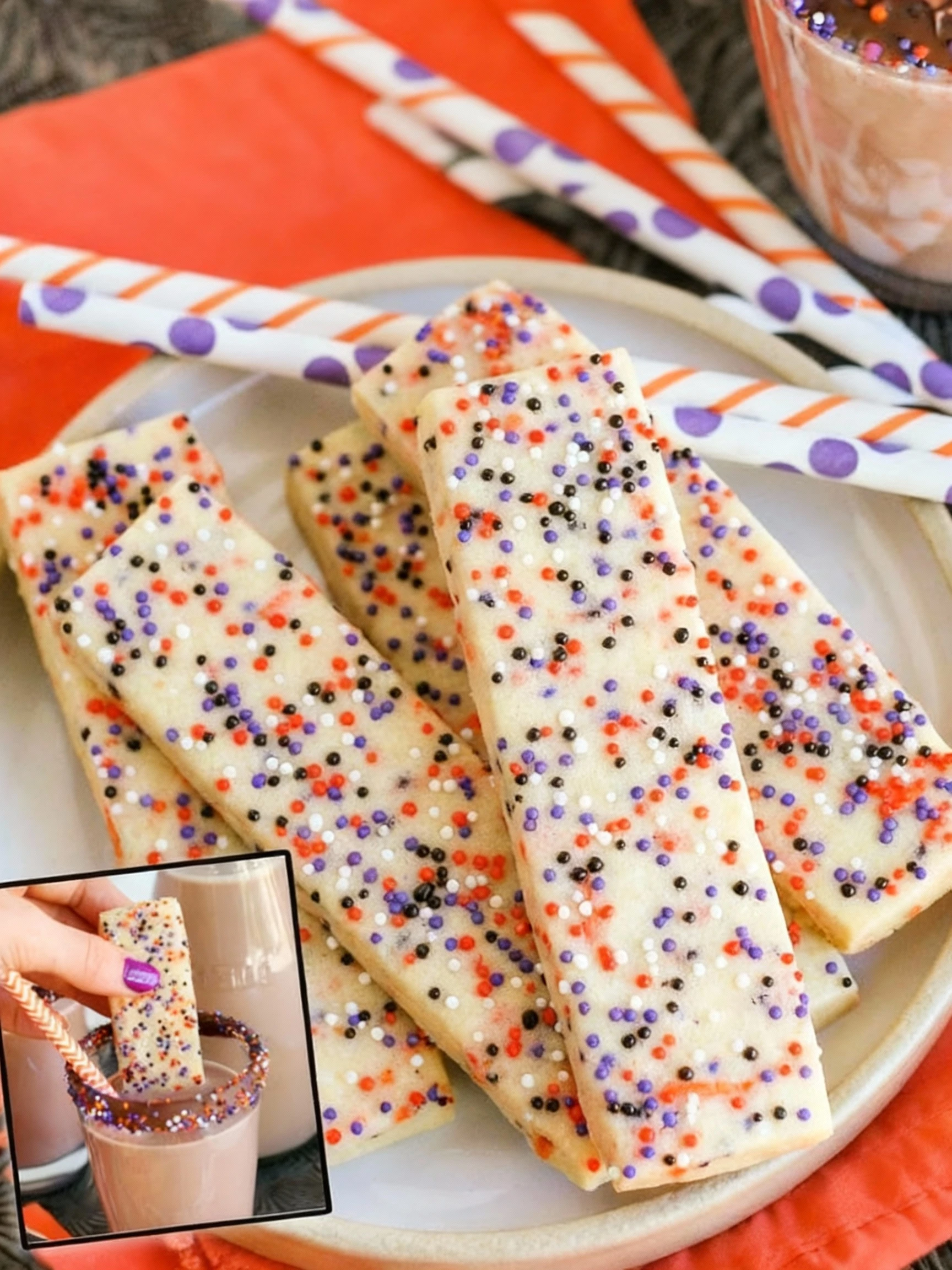 Halloween Sprinkle Cookies finished