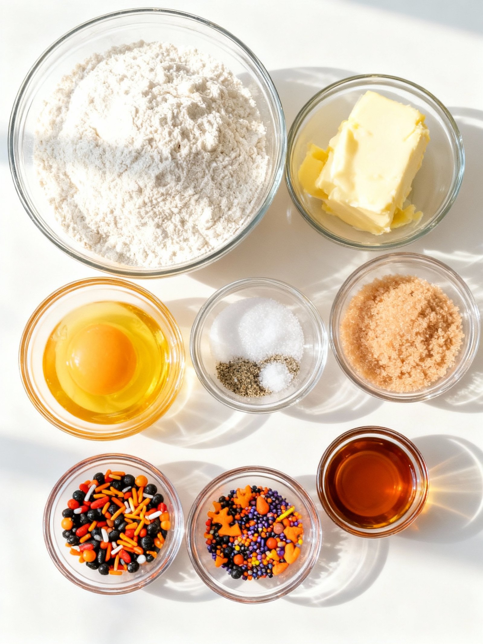 Halloween Sprinkle Cookies ingredients