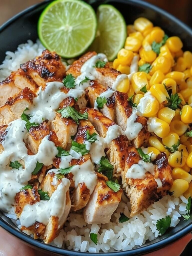 Street Corn Chicken Rice Bowl Recipe