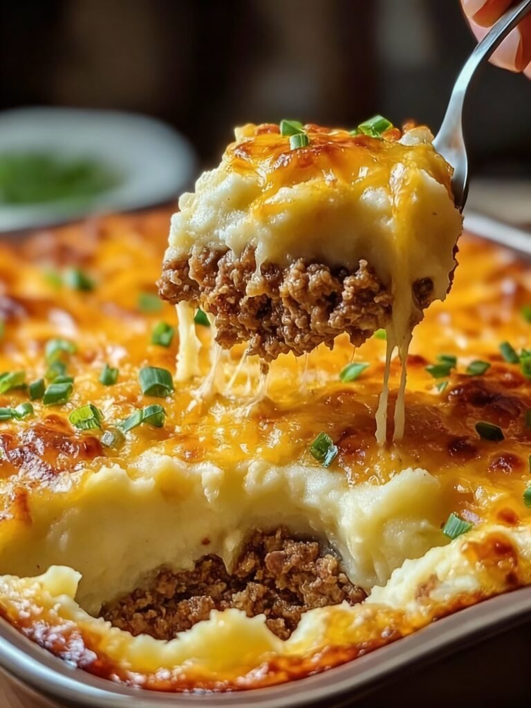 Loaded Potato Meatloaf Casserole Recipe