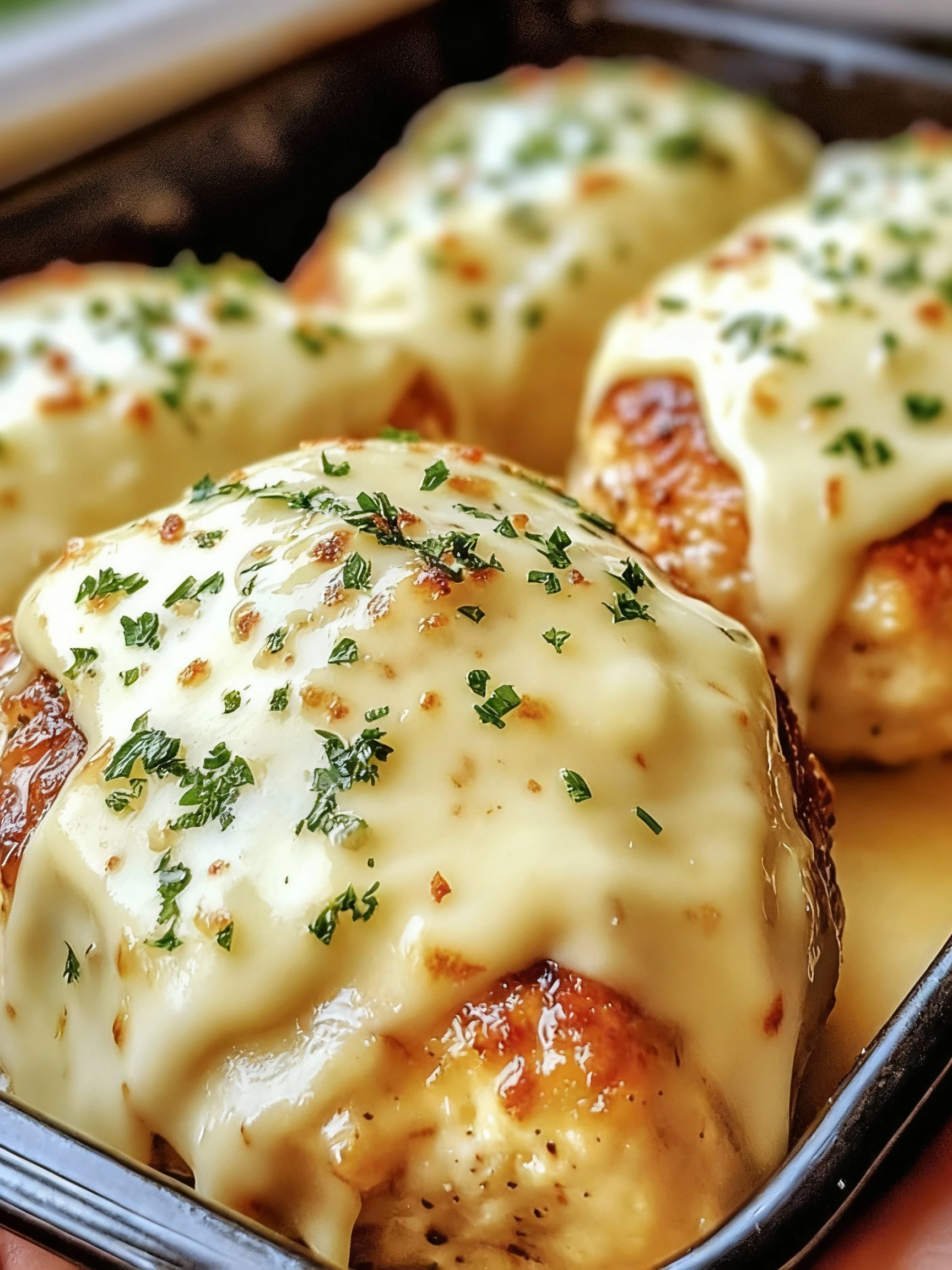 Melted Mozzarella & Ranch Chicken Bombs finished