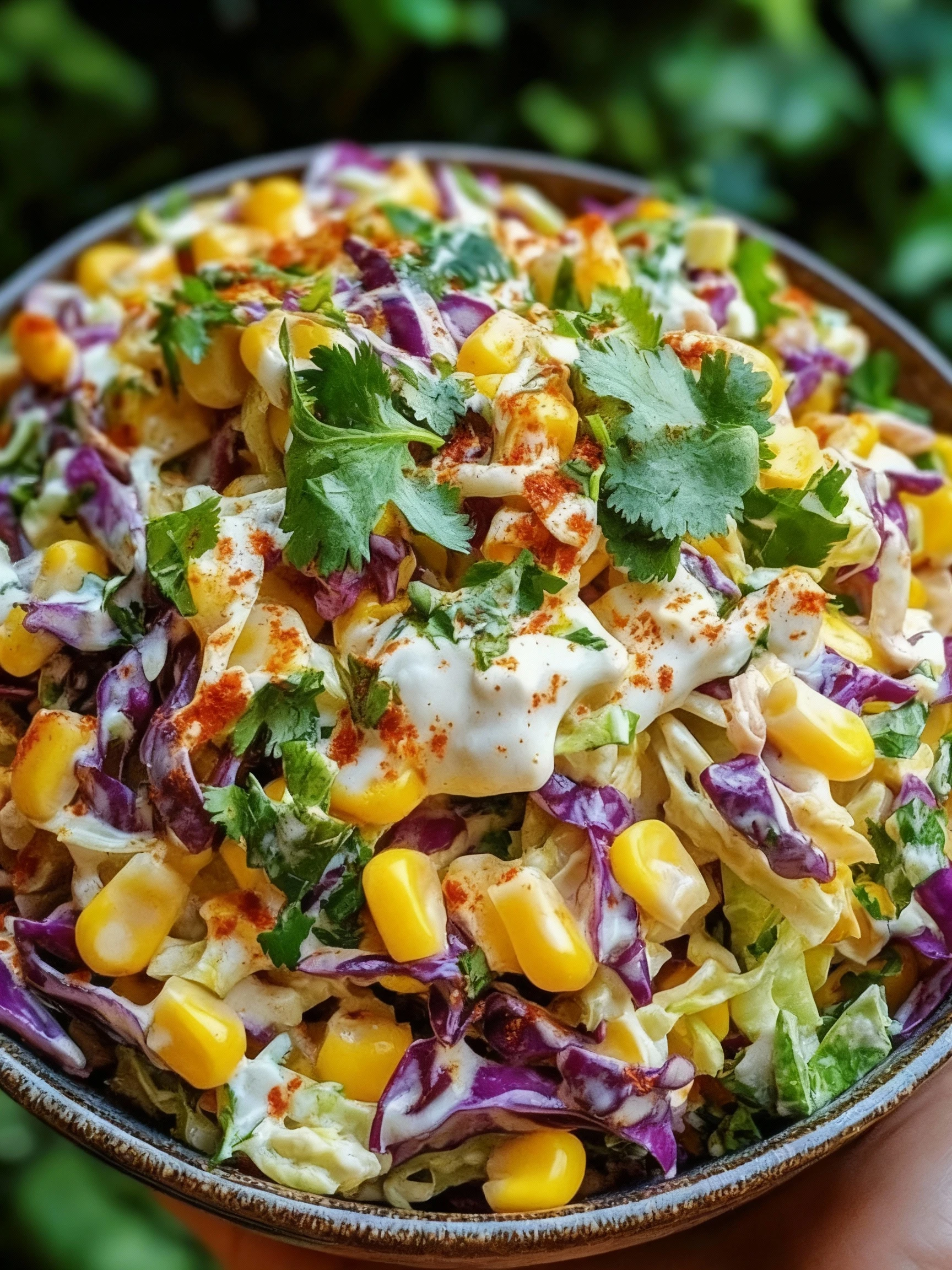 Mexican Street Corn Coleslaw finished