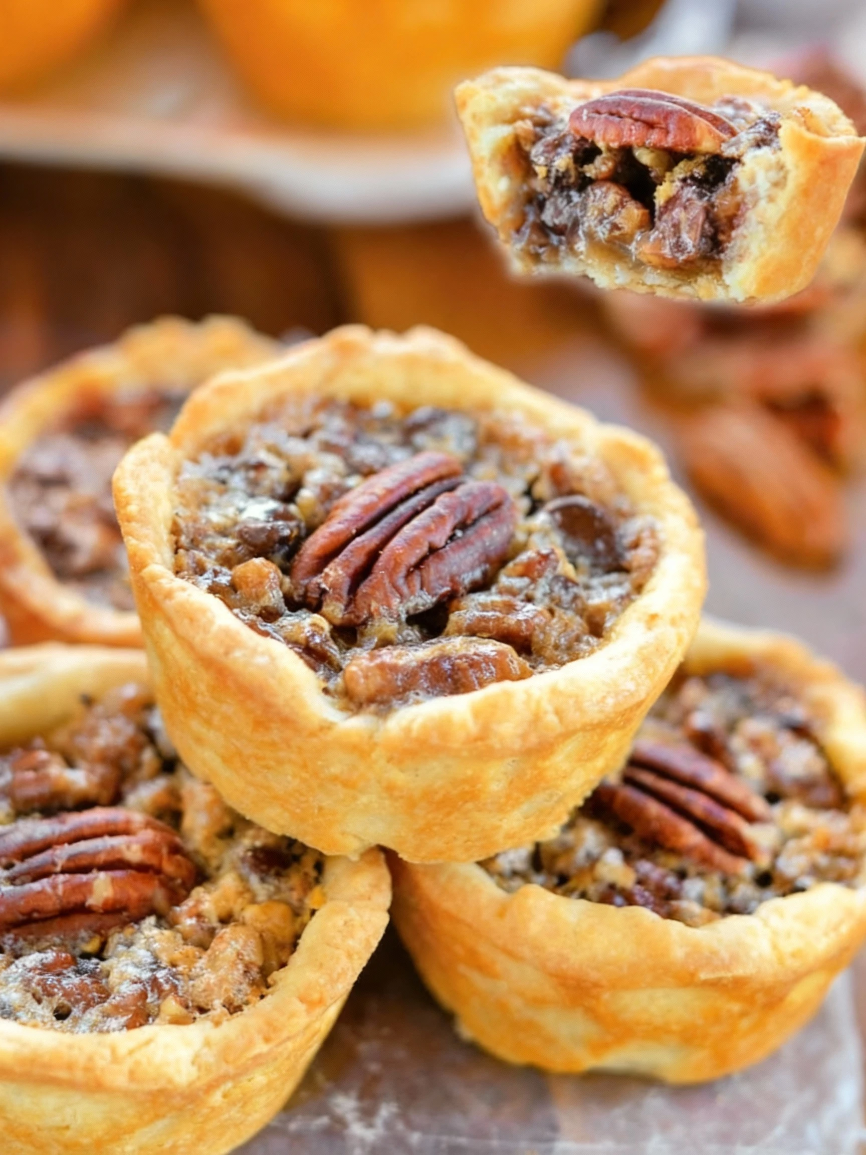 Mini Pecan Pies finished