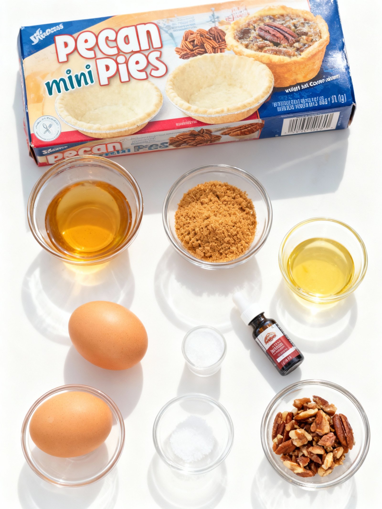 Mini Pecan Pies ingredients