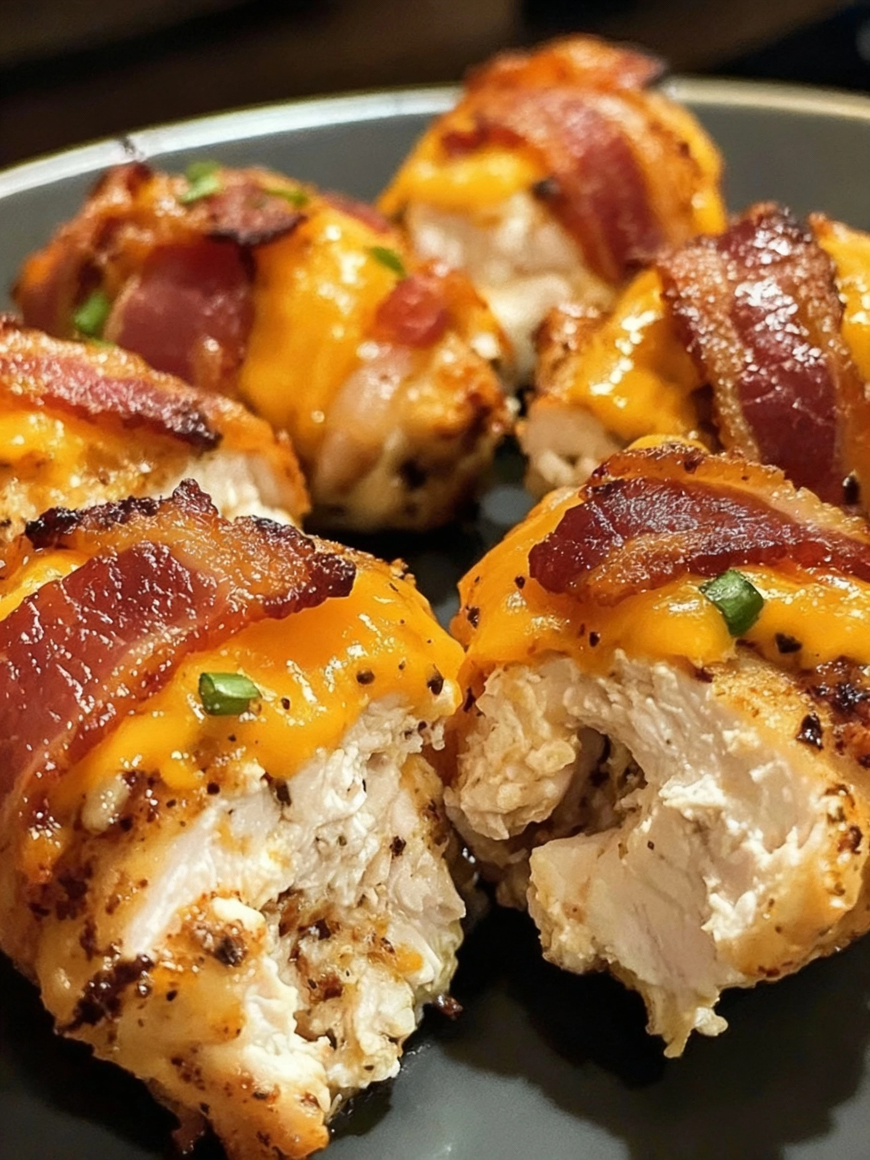 Monster Bacon Ranch Chicken Tornado Bombs finished