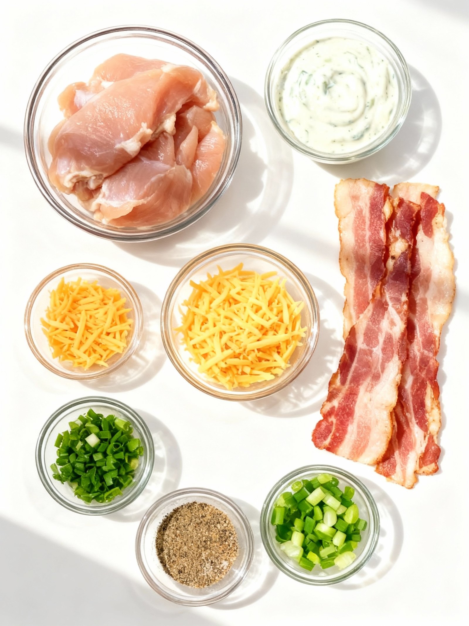 Monster Bacon Ranch Chicken Tornado Bombs ingredients