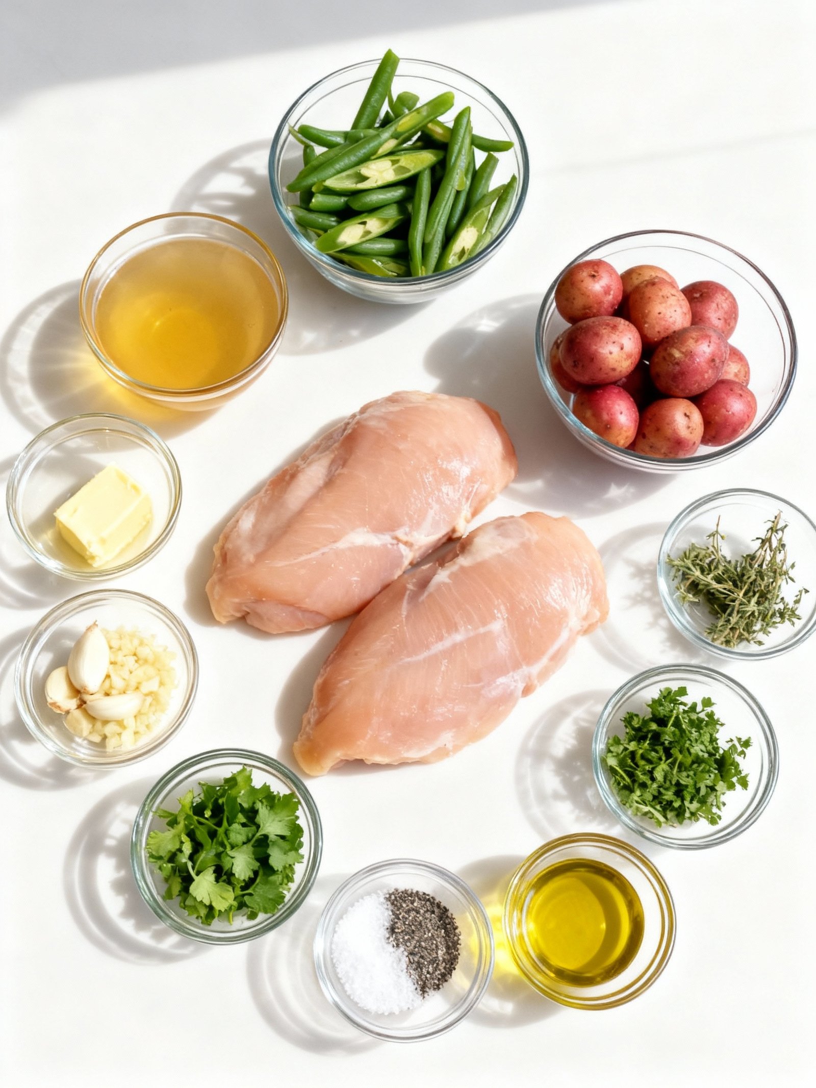One-Pan Garlic Herb Chicken with Potatoes & Green Beans ingredients
