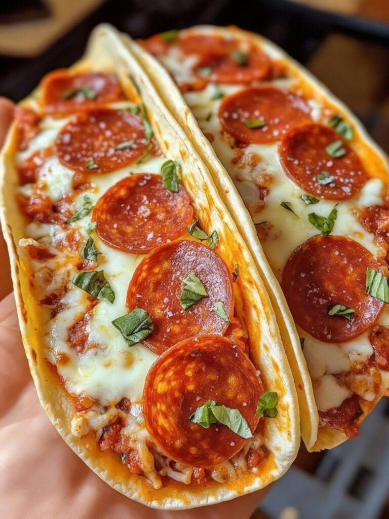 Pepperoni Pizza Tacos Recipe