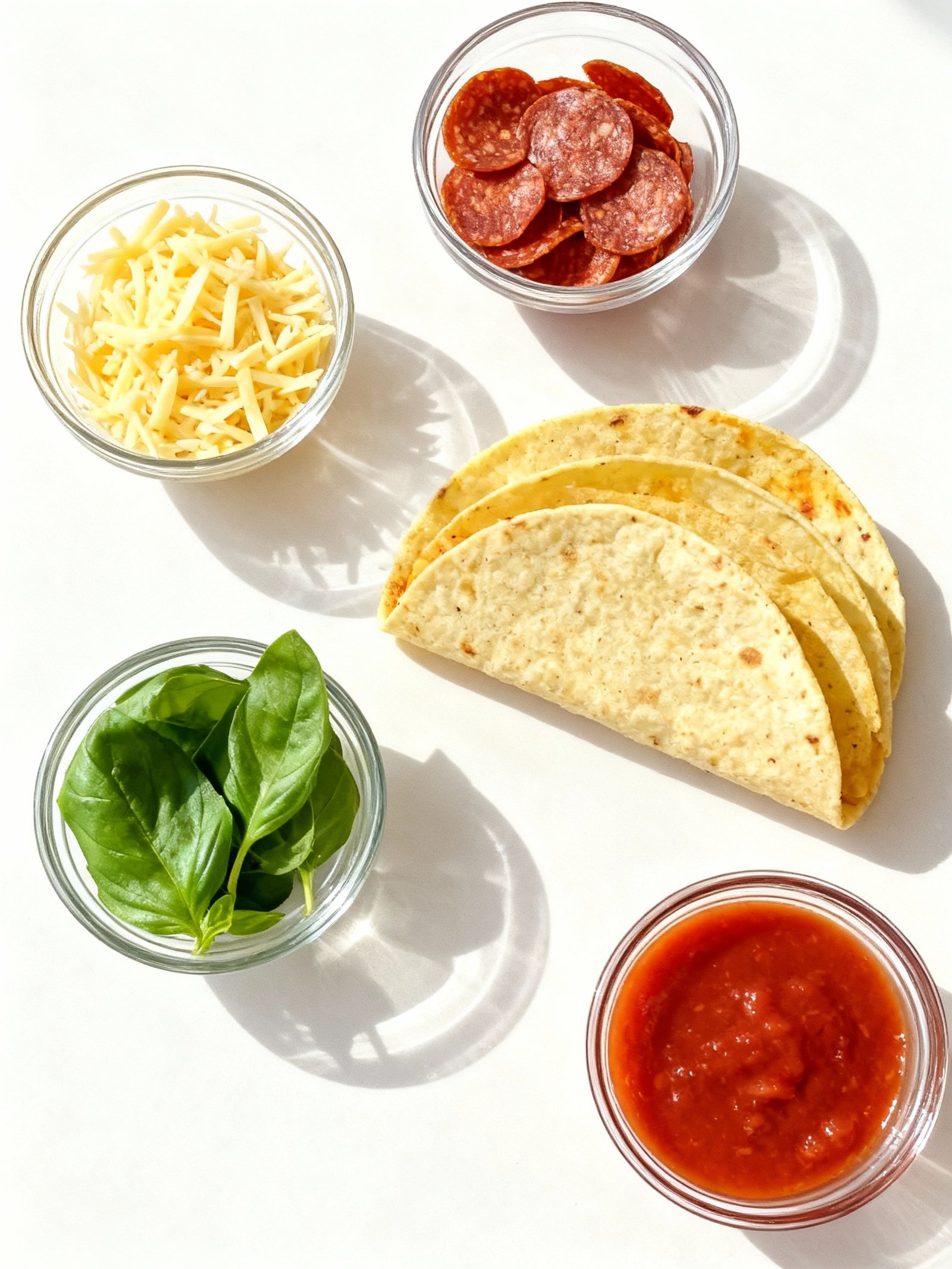 Pepperoni Pizza Tacos ingredients