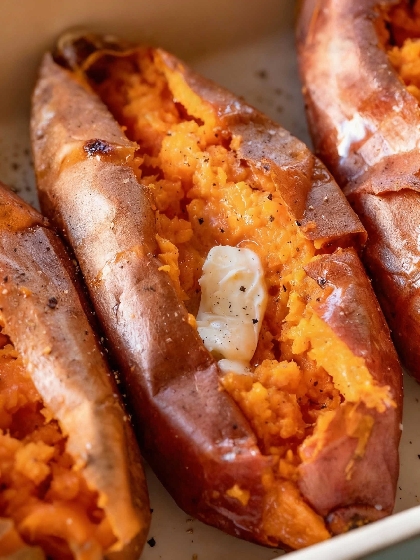 A perfectly Baked Sweet Potato is easier than you think finished