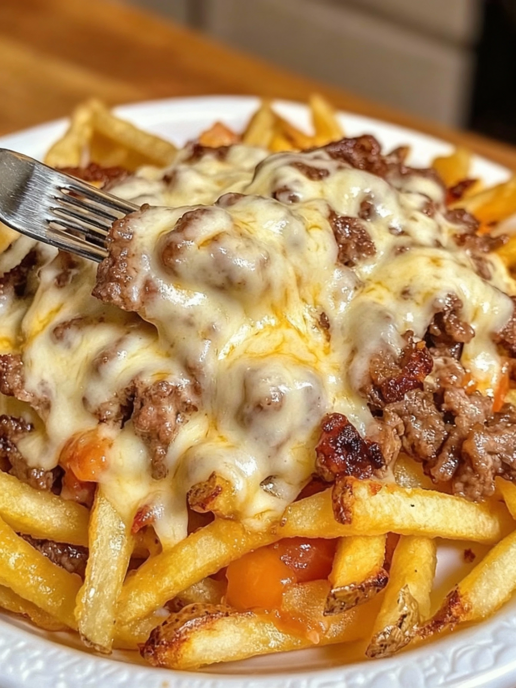 Philly Steak Cheese Fries finished