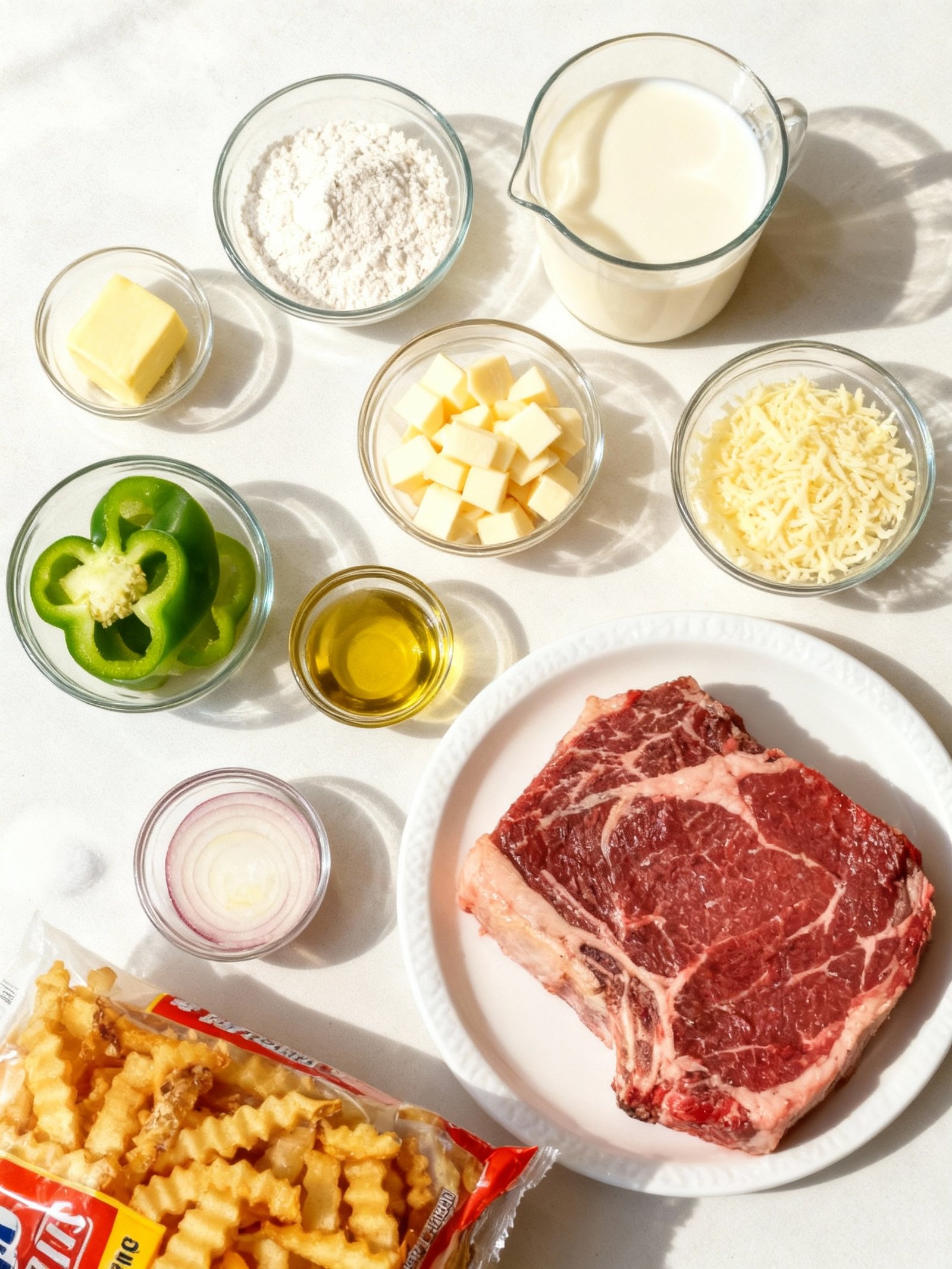 Philly Steak Cheese Fries ingredients