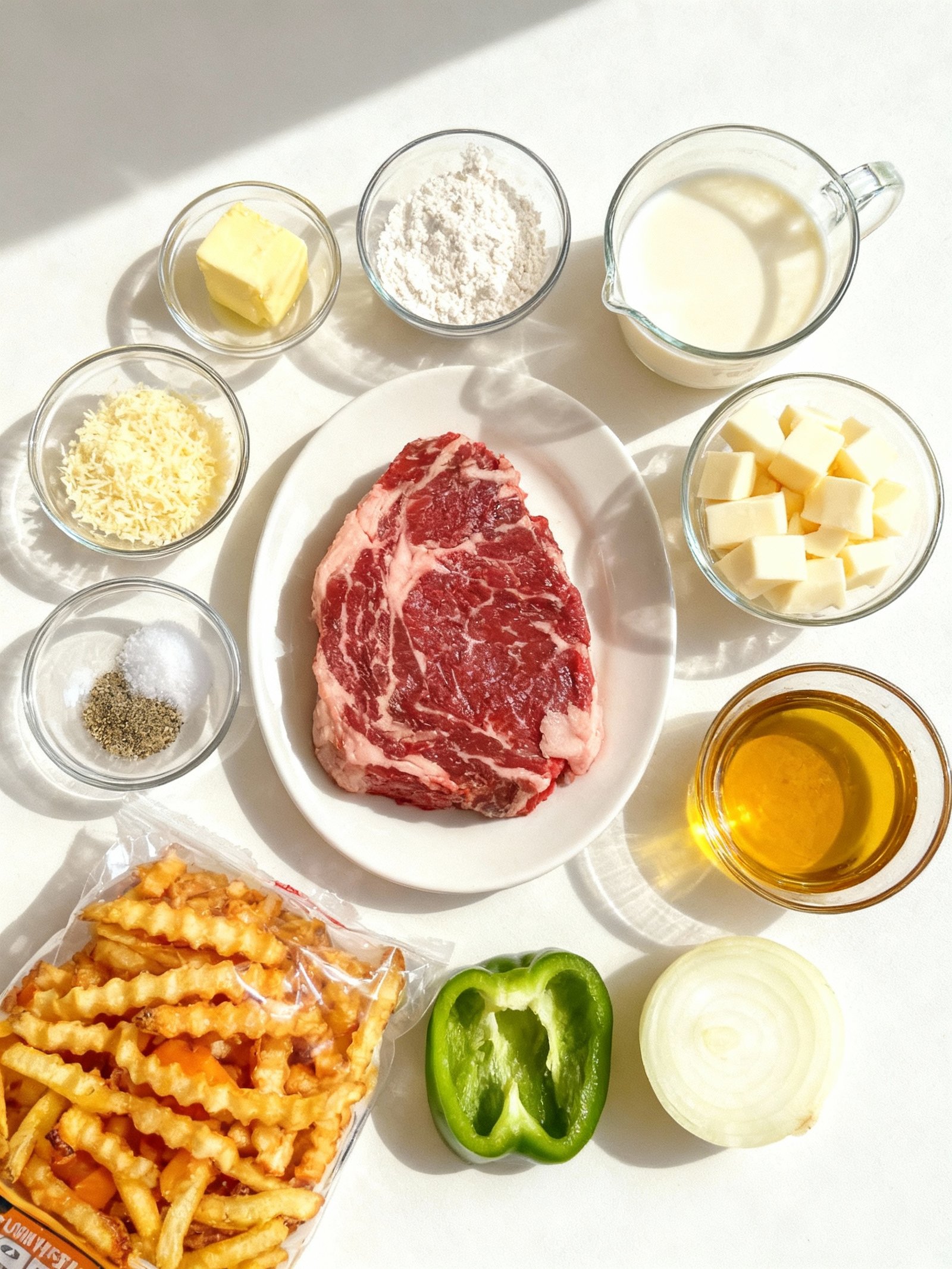 Philly Steak Cheese Fries ingredients
