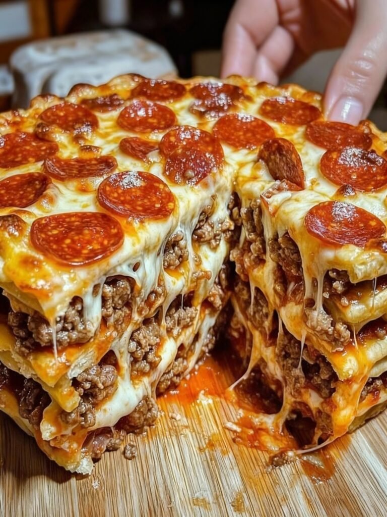 Pizza Burger Pie Recipe