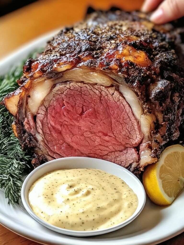 Prime Rib with Horseradish Cream Sauce Recipe