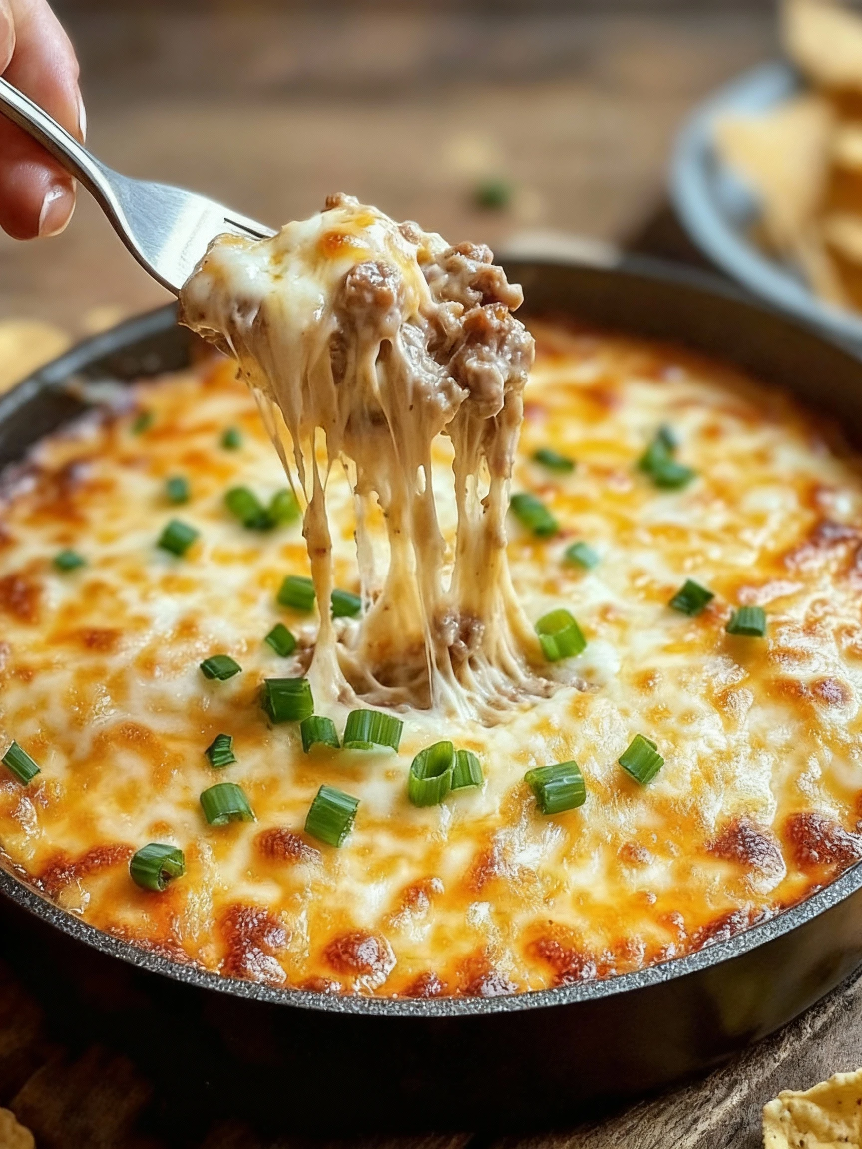 Sausage Cheese Dip finished