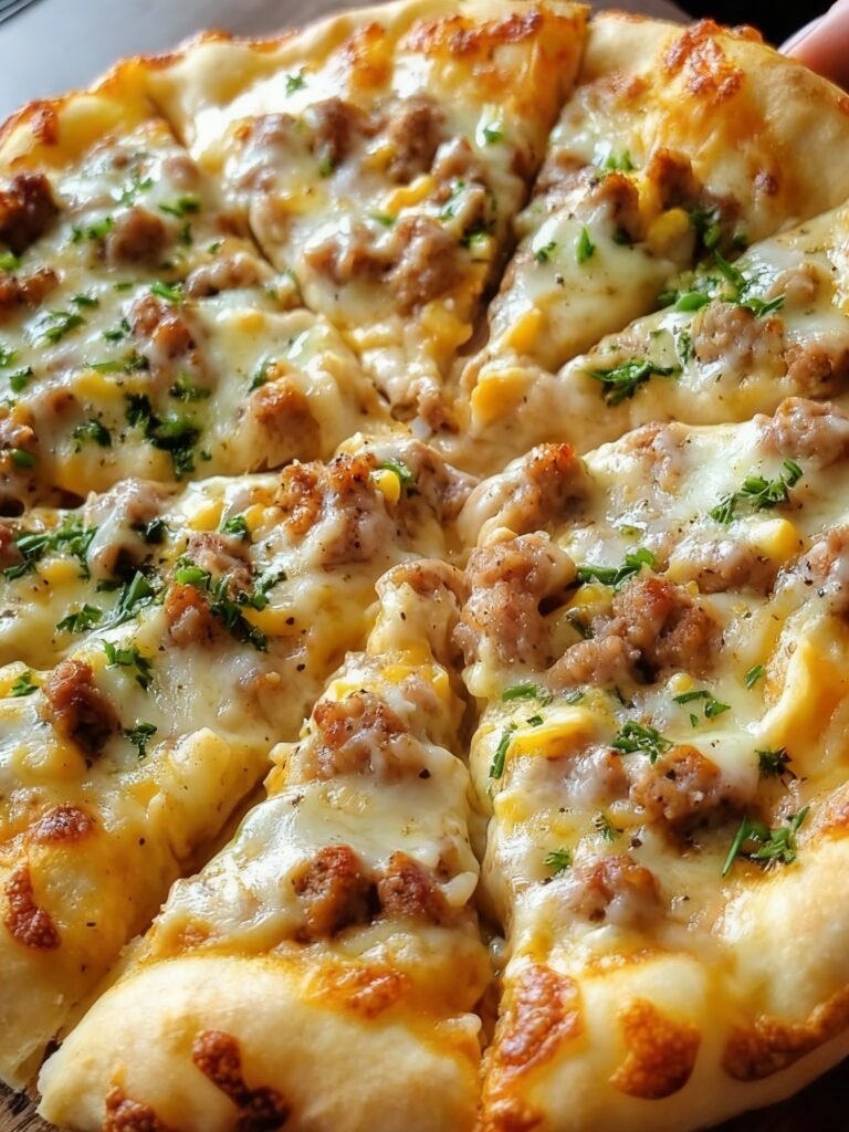 Sausage Gravy Pizza Recipe