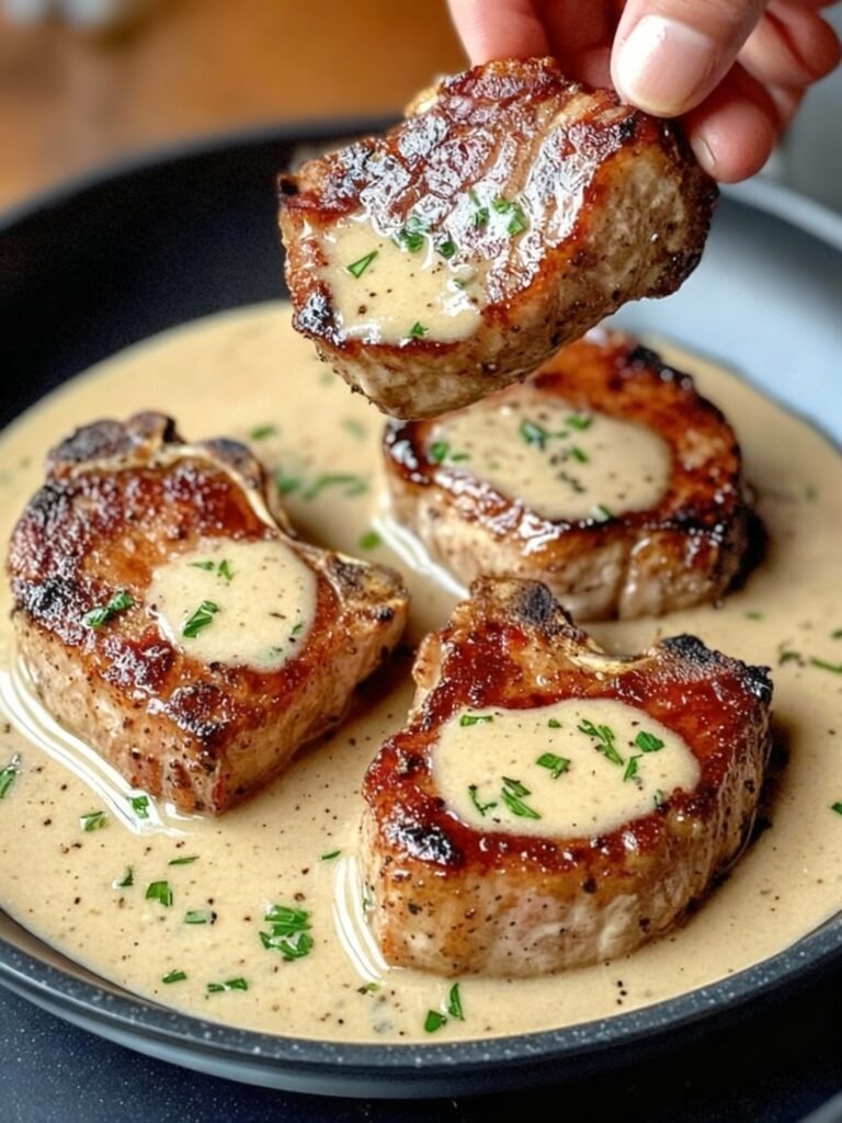 Savory Maple Bacon Pork Chops Recipe