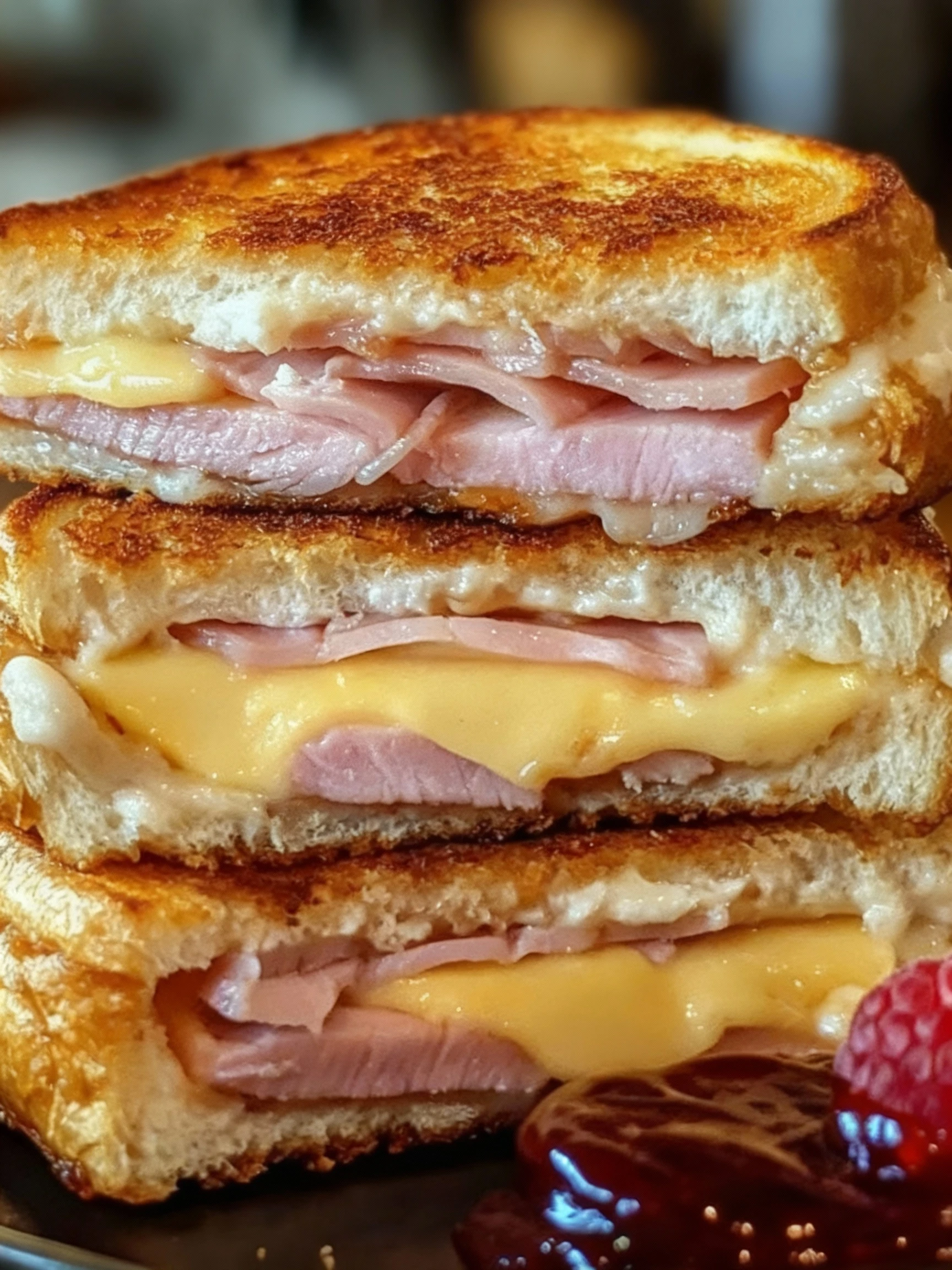 Savory Monte Cristo Sandwich finished