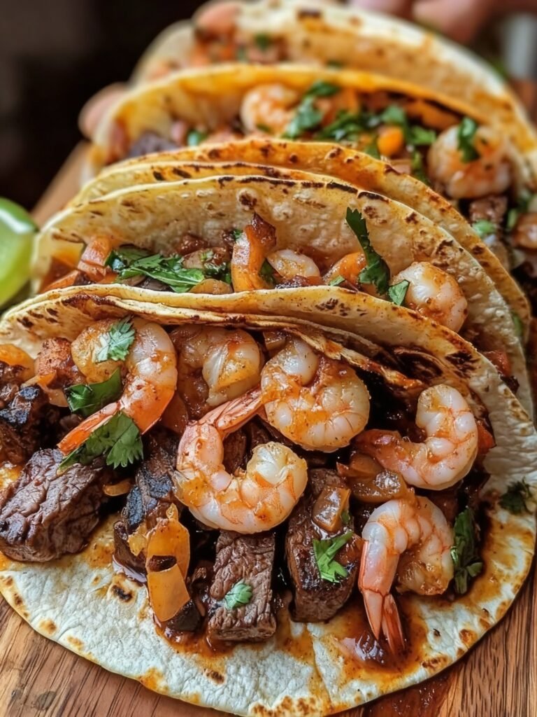 Shrimp and Steak Tacos Recipe