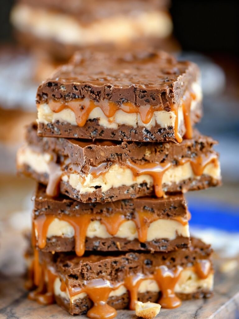Homemade Snickers Bars Recipe