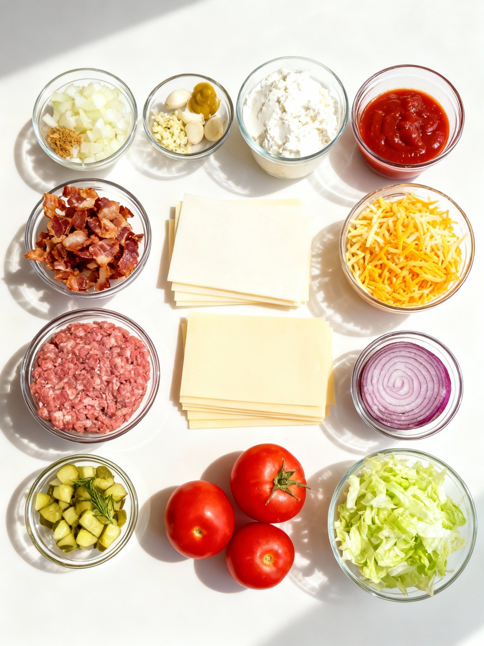 The Bacon Lasagna Burger ingredients