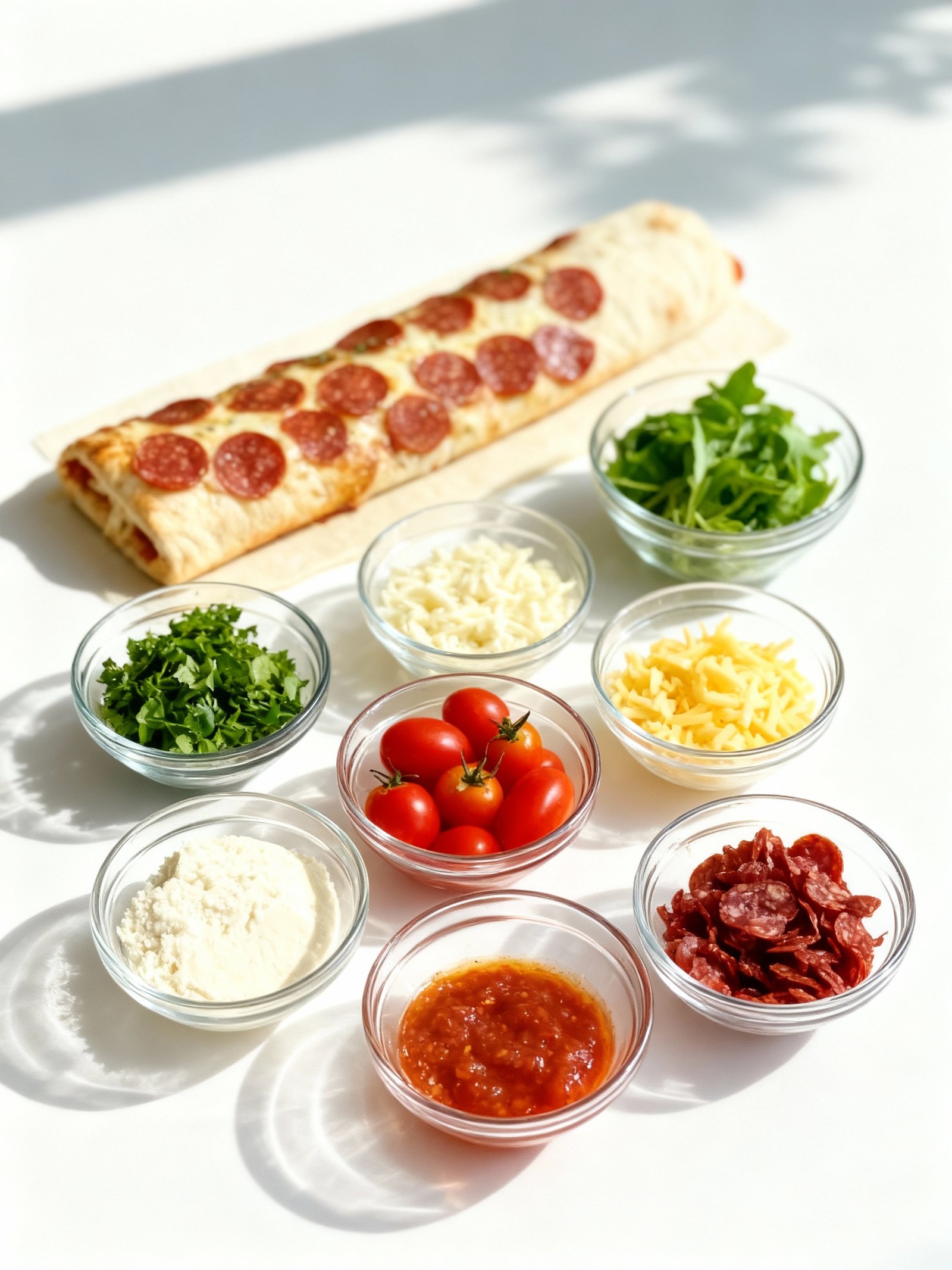 Tremendous Cheesy Pepperoni Stromboli ingredients