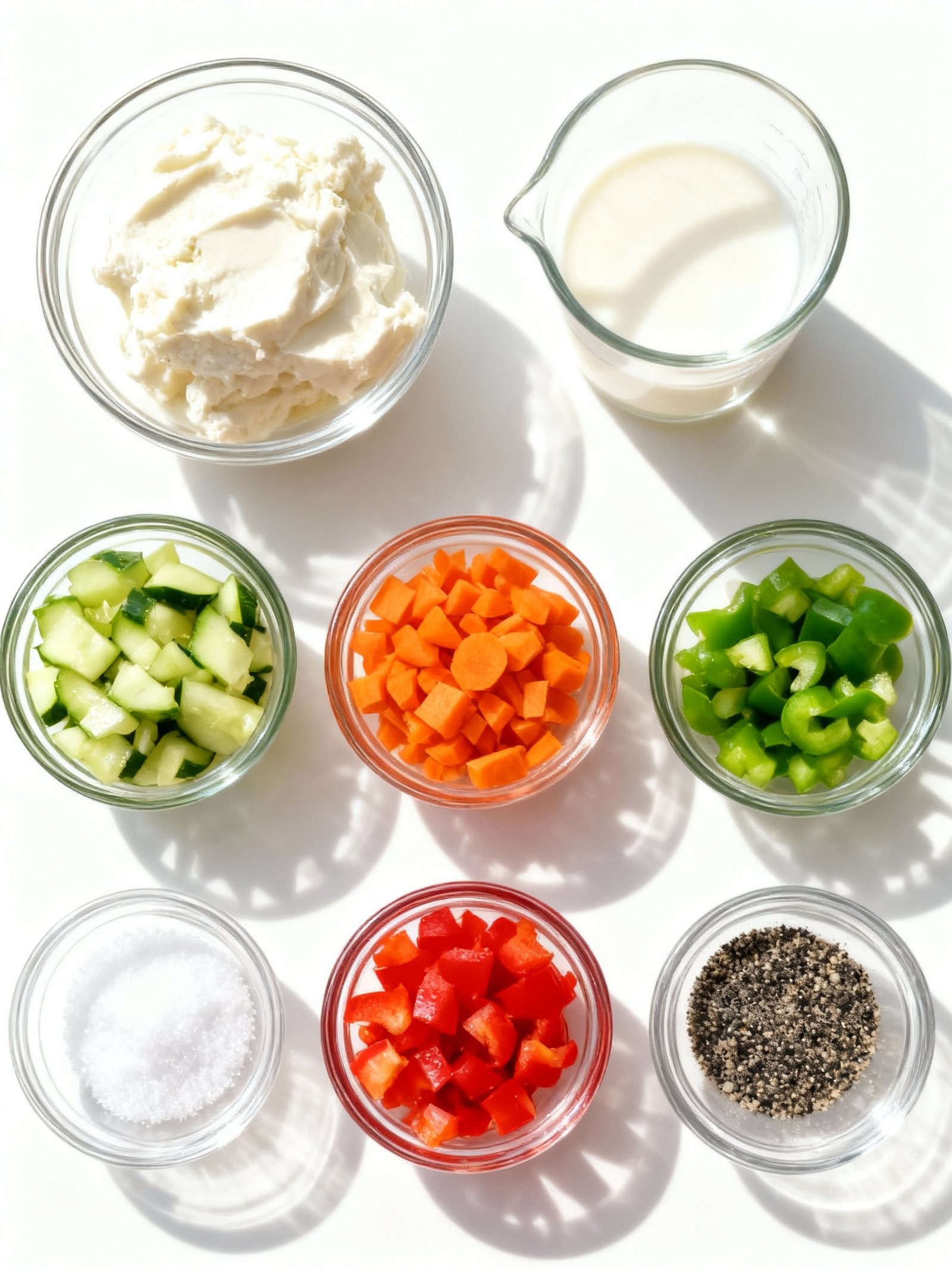 Veggie Cream Cheese ingredients